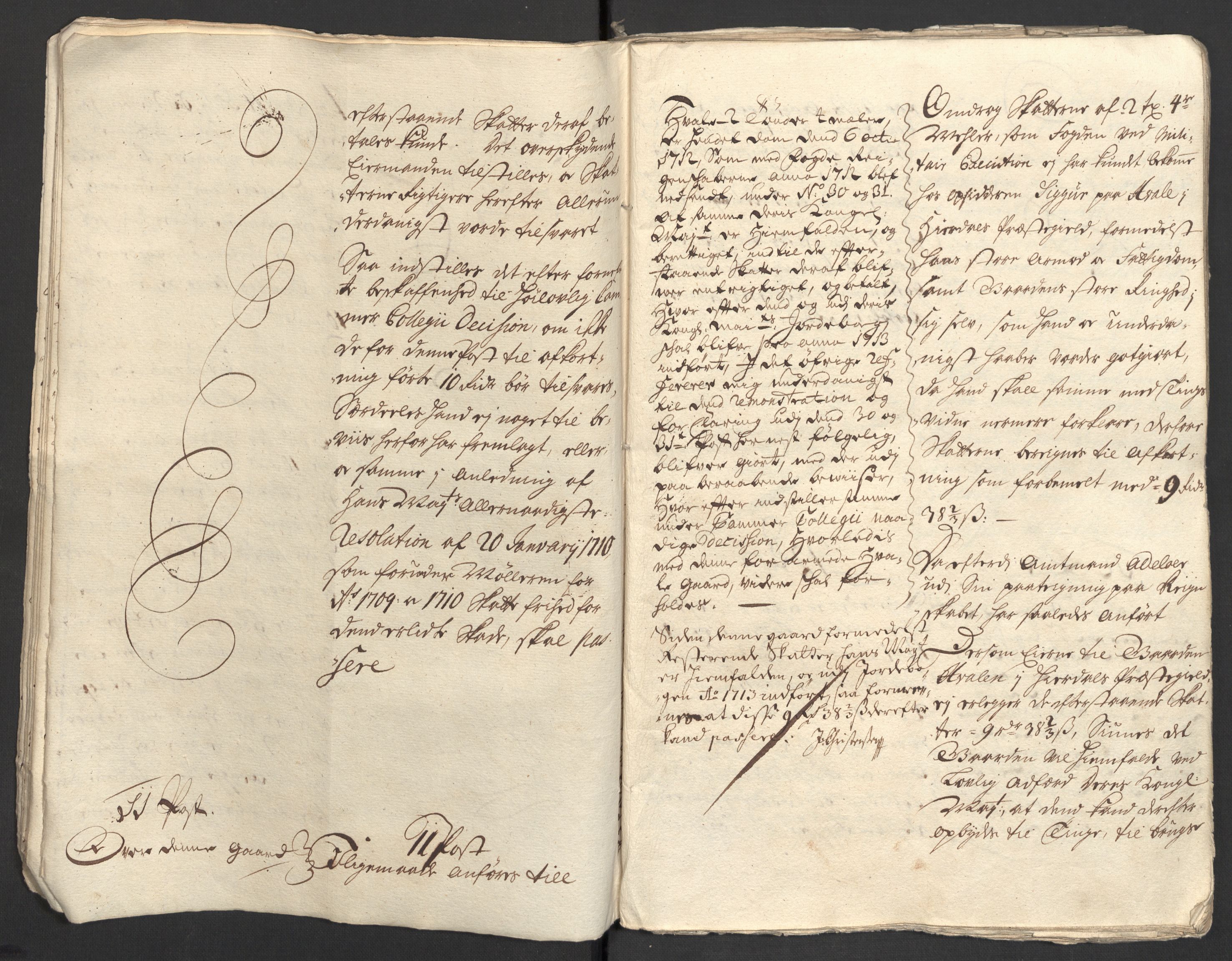 Rentekammeret inntil 1814, Reviderte regnskaper, Fogderegnskap, AV/RA-EA-4092/R36/L2122: Fogderegnskap Øvre og Nedre Telemark og Bamble, 1710-1711, s. 10