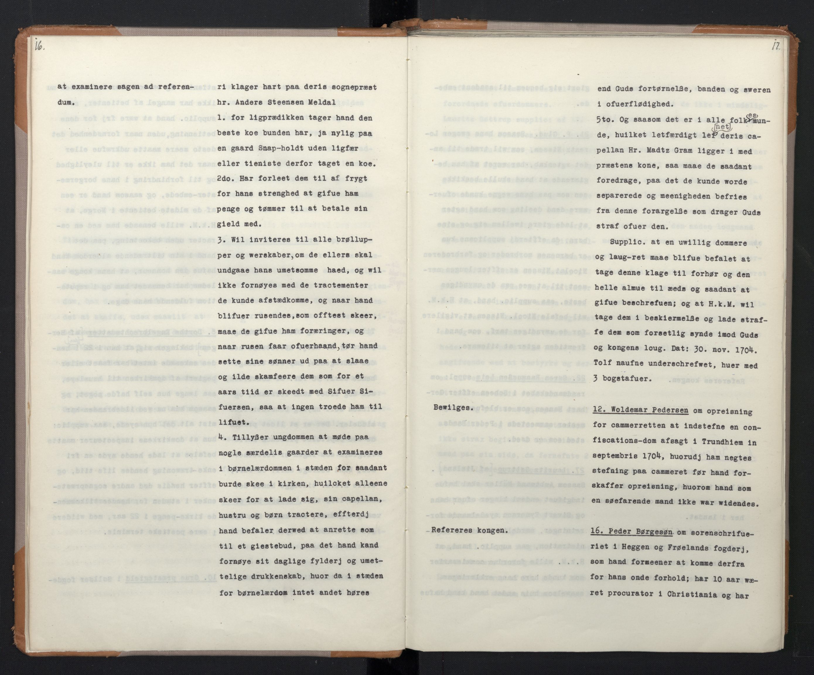 Avskriftsamlingen, RA/EA-4022/F/Fa/L0073: Supplikker, 1705, s. 12