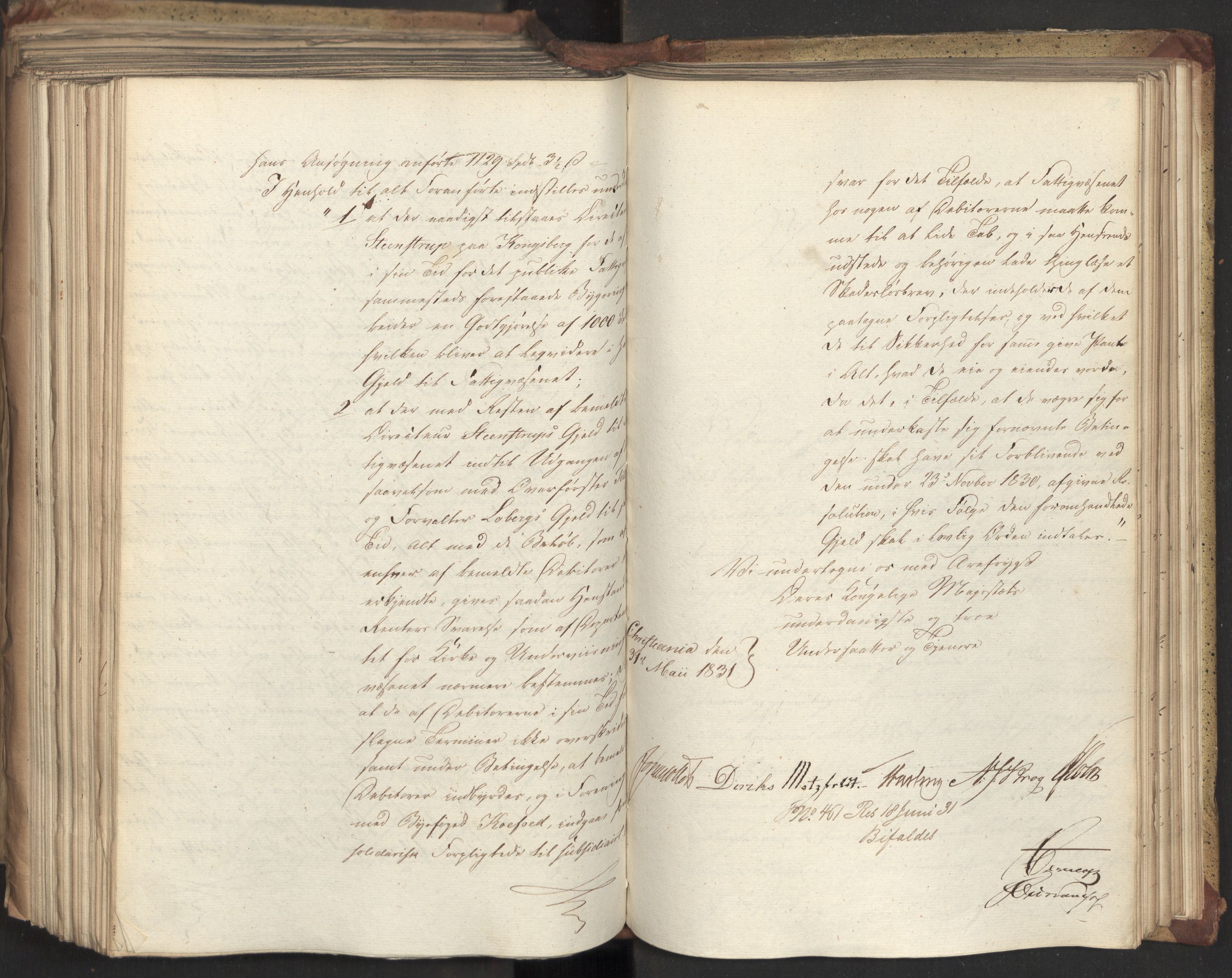 Statsrådsavdelingen i Stockholm, AV/RA-S-1003/D/Da/L0071: Regjeringsinnstillinger nr. 1222-1364, 1831, s. 466