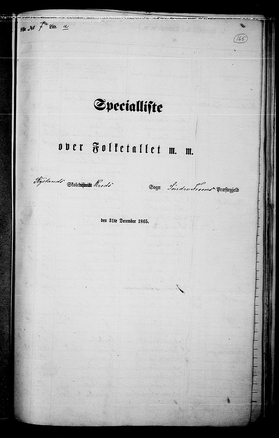 RA, Folketelling 1865 for 0519P Sør-Fron prestegjeld, 1865, s. 130