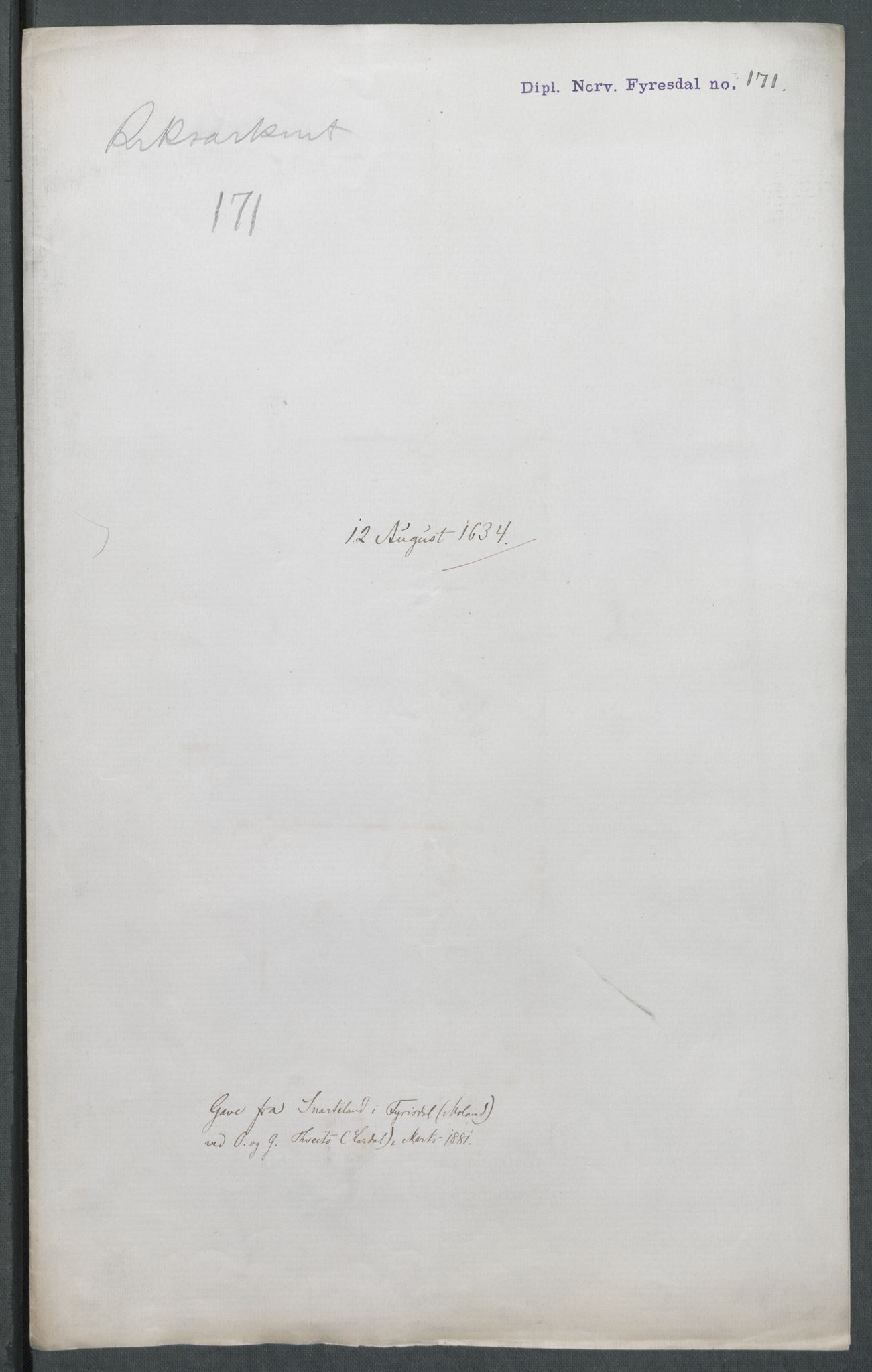Riksarkivets diplomsamling, AV/RA-EA-5965/F02/L0146: Dokumenter, 1634, s. 2