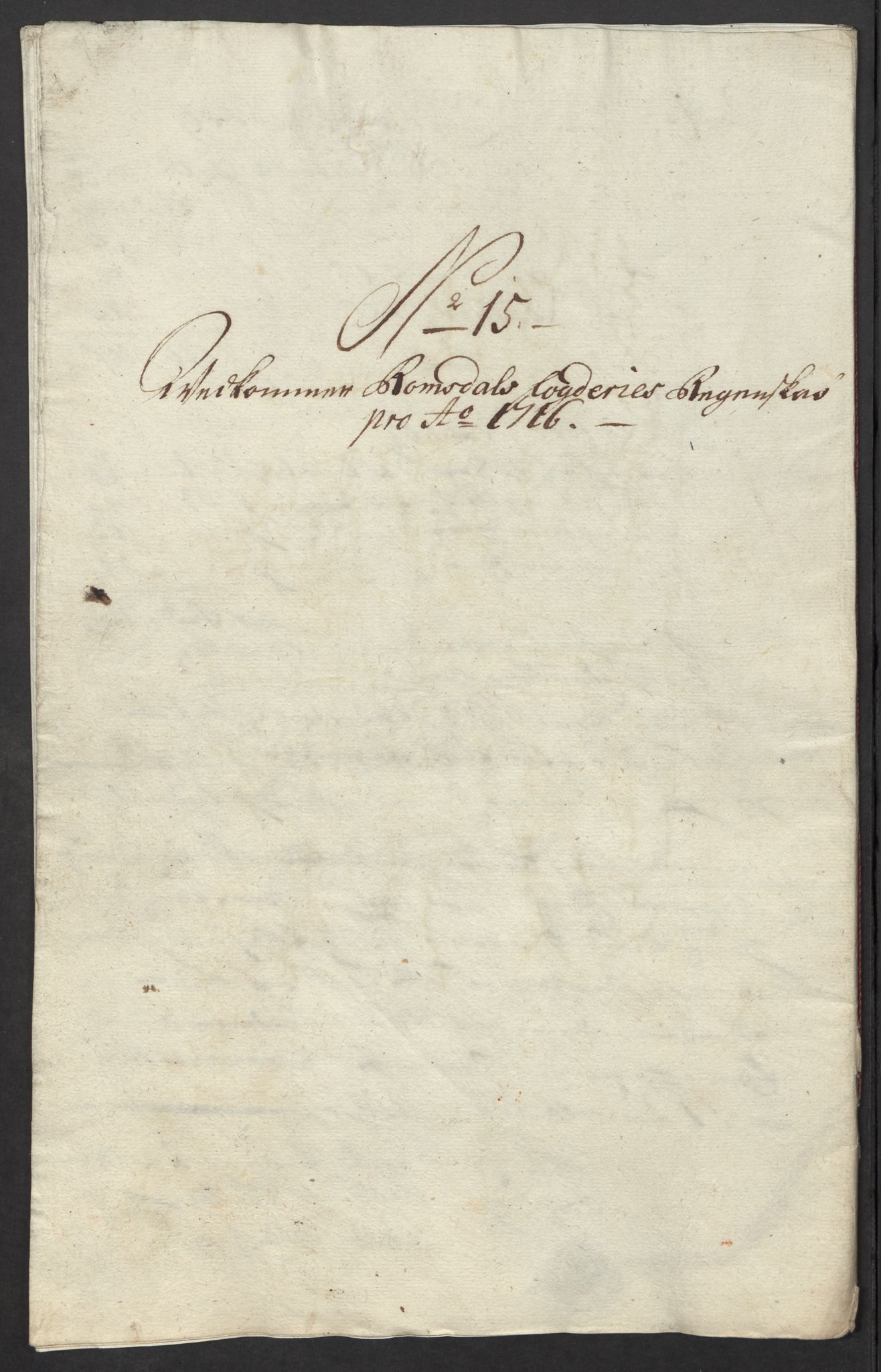 Rentekammeret inntil 1814, Reviderte regnskaper, Fogderegnskap, RA/EA-4092/R55/L3663: Fogderegnskap Romsdal, 1715-1716, s. 410