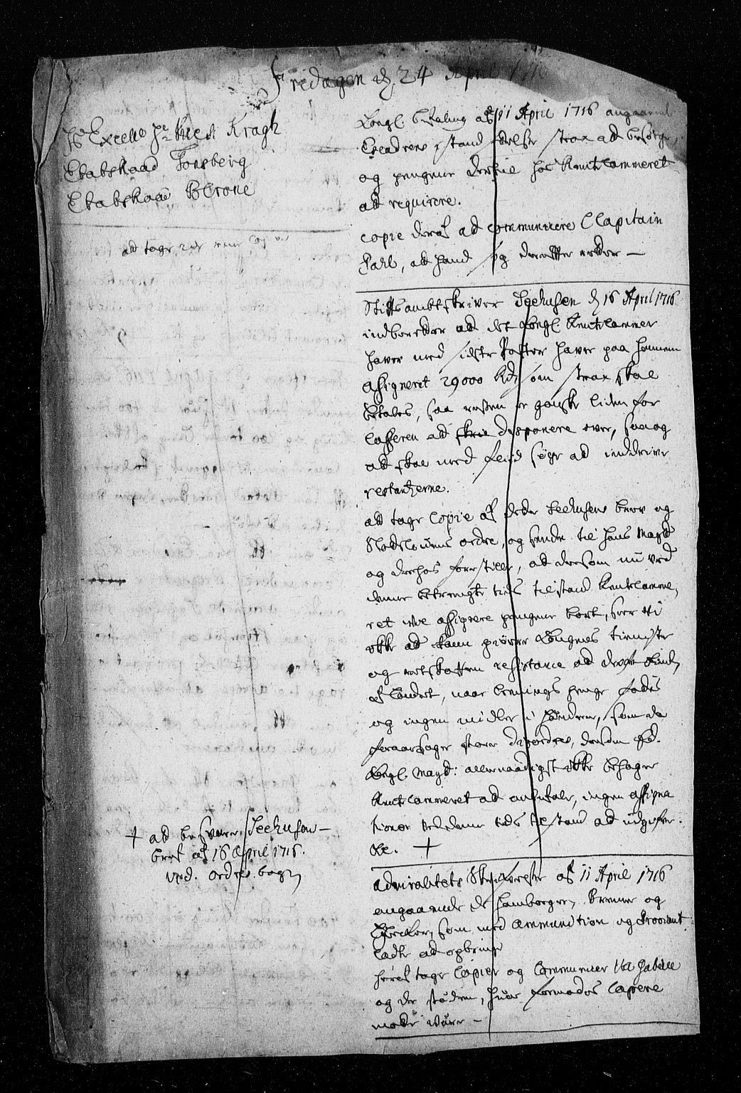 Stattholderembetet 1572-1771, AV/RA-EA-2870/Aa/L0007: Konsept til voteringsprotokoll, 1716-1717, s. 71