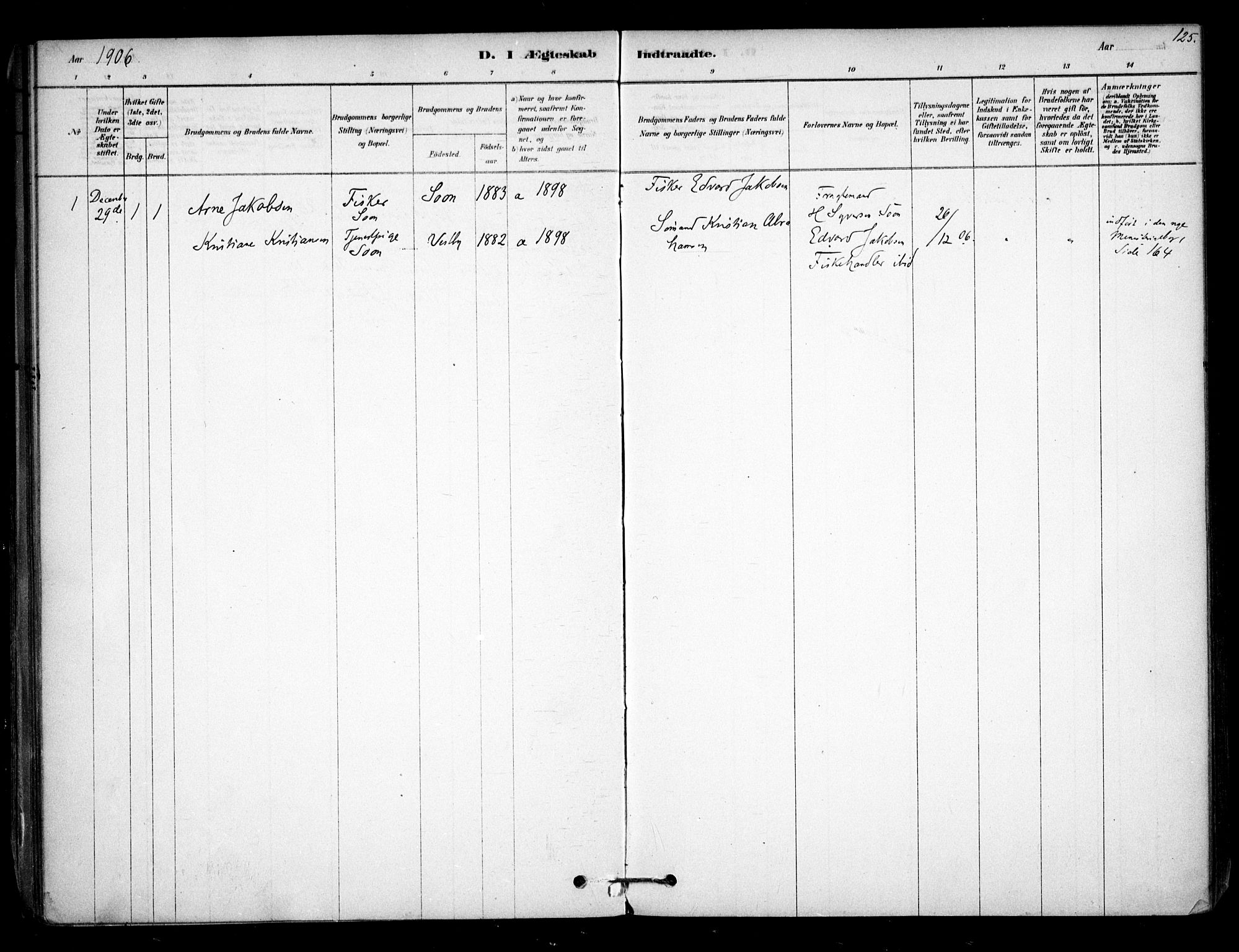 Vestby prestekontor Kirkebøker, AV/SAO-A-10893/F/Fc/L0001: Ministerialbok nr. III 1, 1878-1906, s. 125