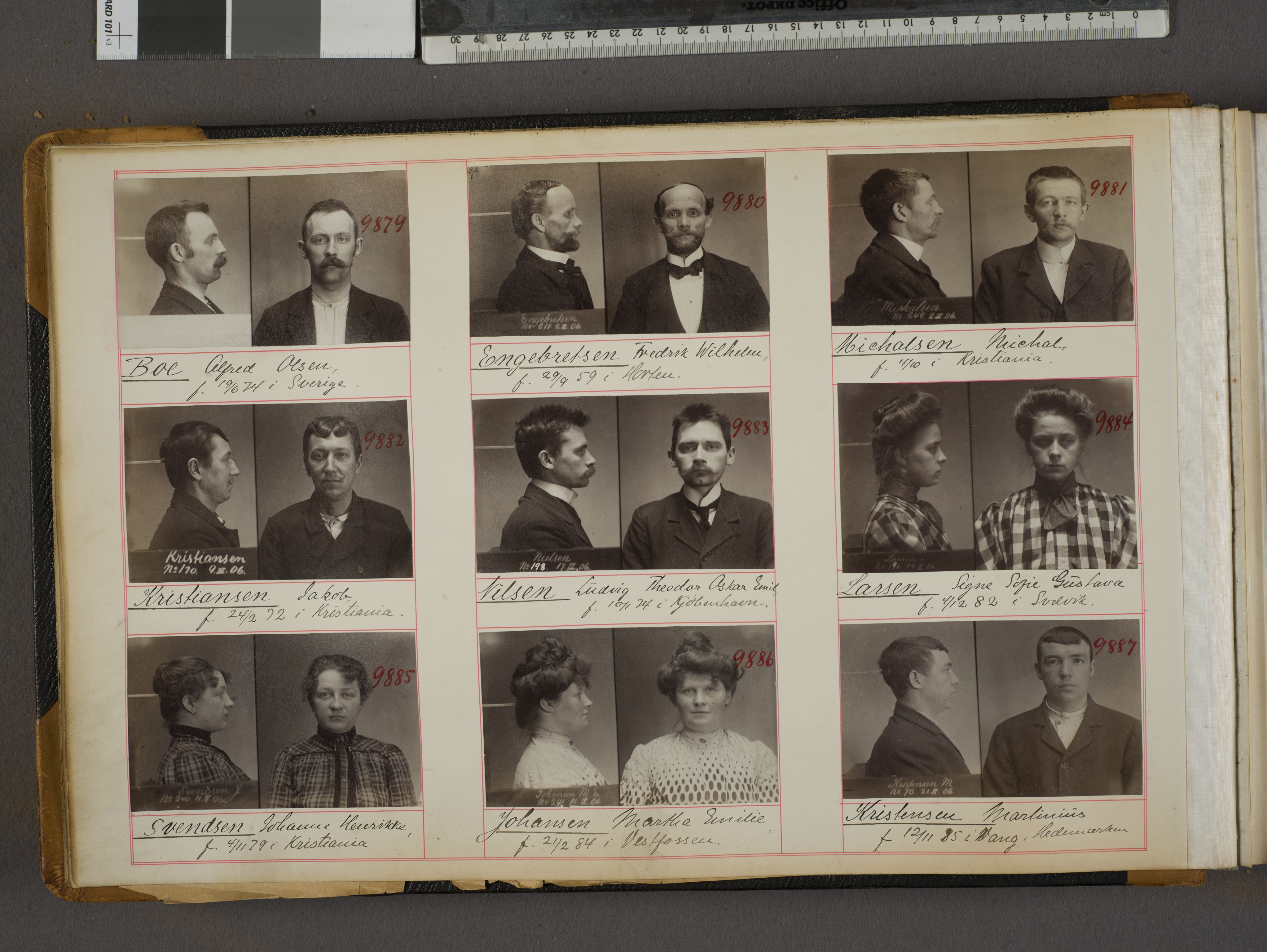 Oslo politikammer, Kriminalavdelingen, AV/SAO-A-11137/U/Ua/L0011: Forbryteralbum, 1908, s. 4