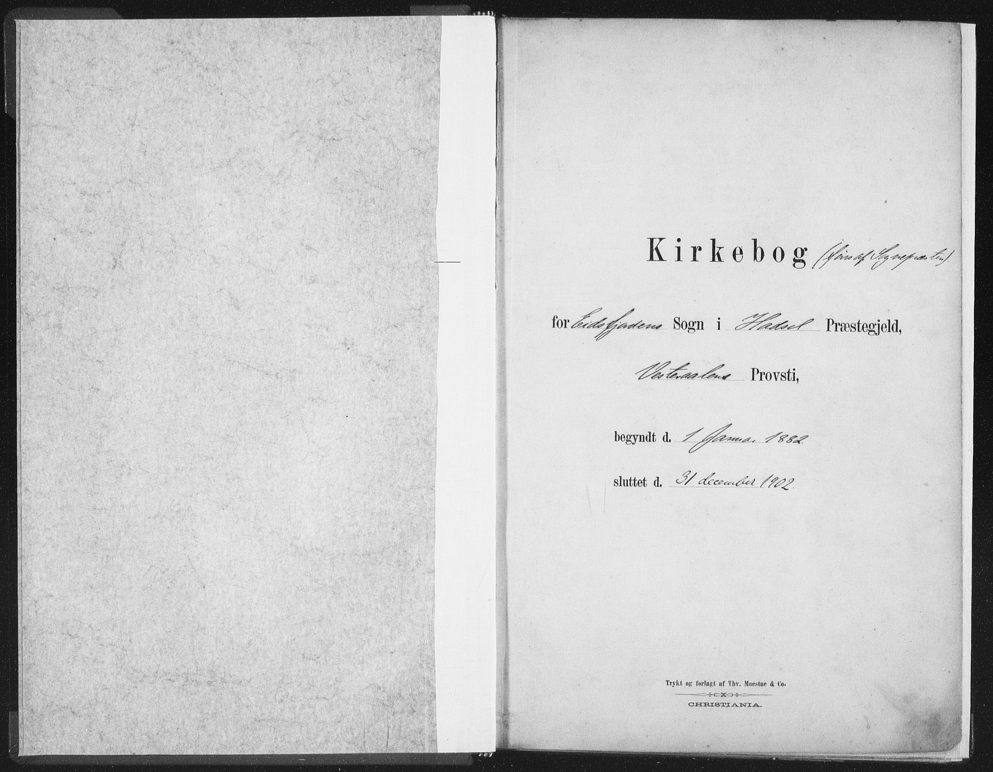 Ministerialprotokoller, klokkerbøker og fødselsregistre - Nordland, SAT/A-1459/890/L1286: Ministerialbok nr. 890A01, 1882-1902