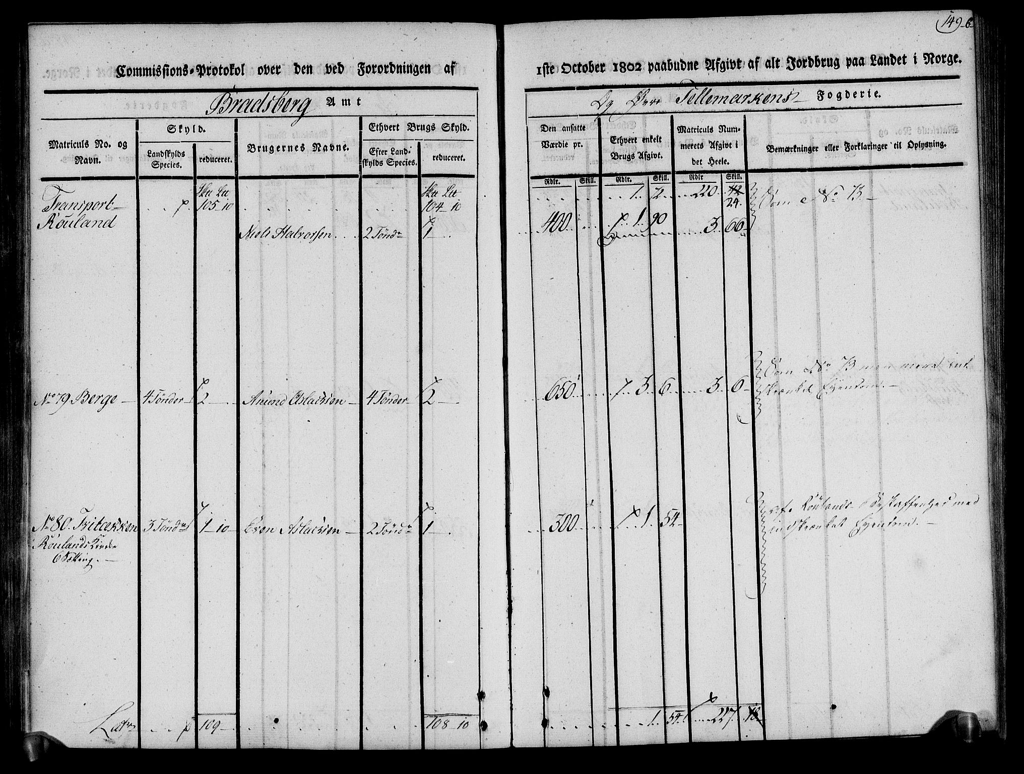 Rentekammeret inntil 1814, Realistisk ordnet avdeling, RA/EA-4070/N/Ne/Nea/L0075: Øvre Telemarken fogderi. Kommisjonsprotokoll for fogderiets vestre del - Kviteseid, Vinje, Moland [):Fyresdal] og Lårdal prestegjeld., 1803, s. 151