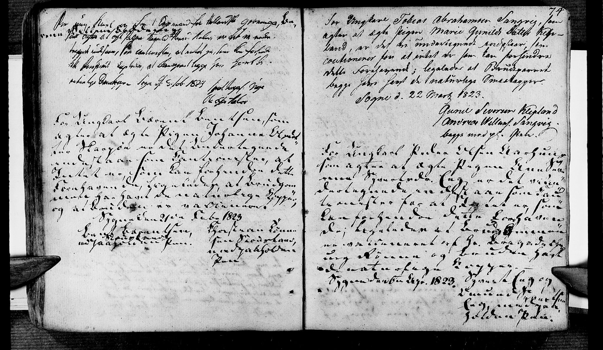 Søgne sokneprestkontor, SAK/1111-0037/F/Fa/Fab/L0007: Ministerialbok nr. A 7, 1791-1851, s. 74