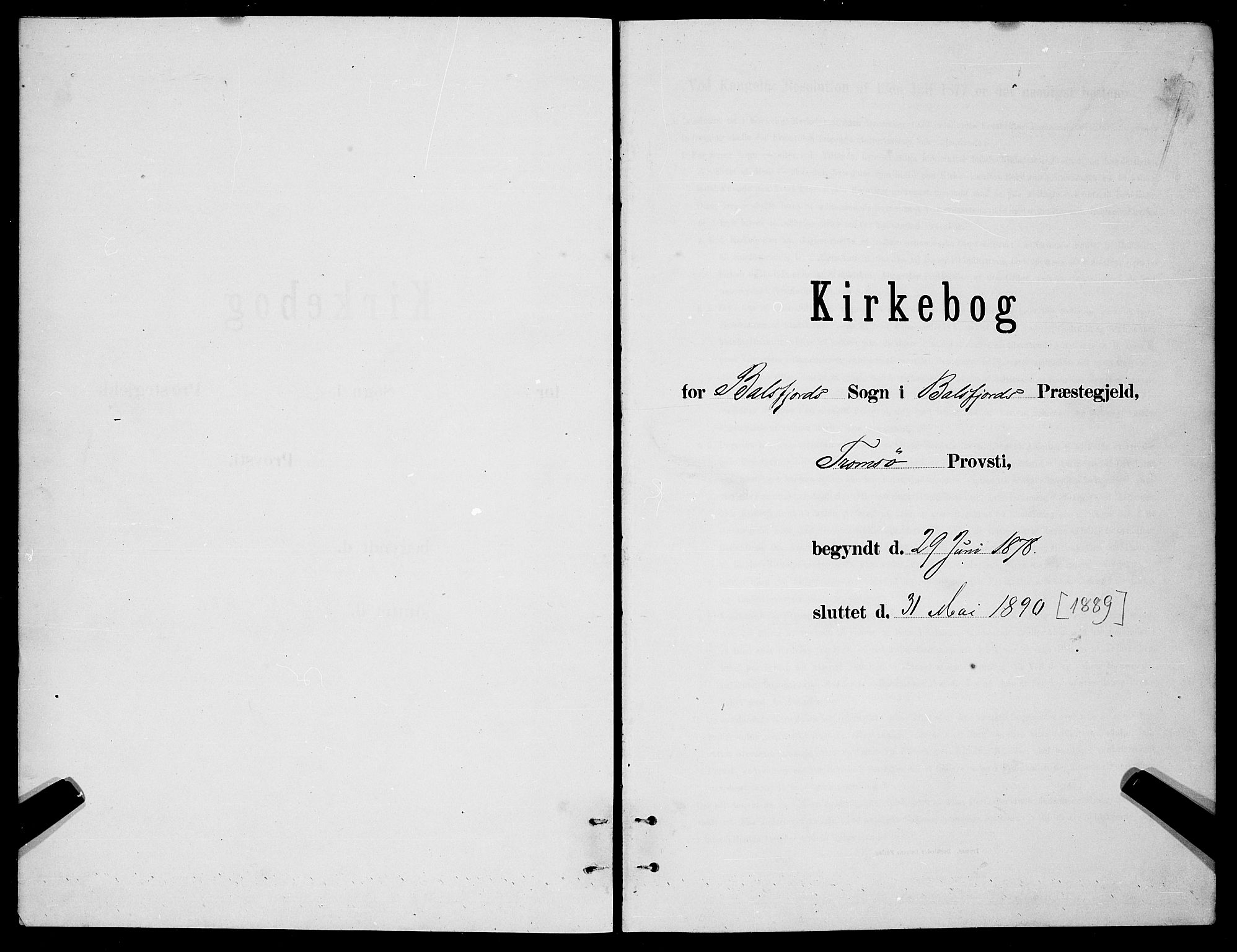 Balsfjord sokneprestembete, SATØ/S-1303/G/Ga/L0007klokker: Klokkerbok nr. 7, 1878-1889