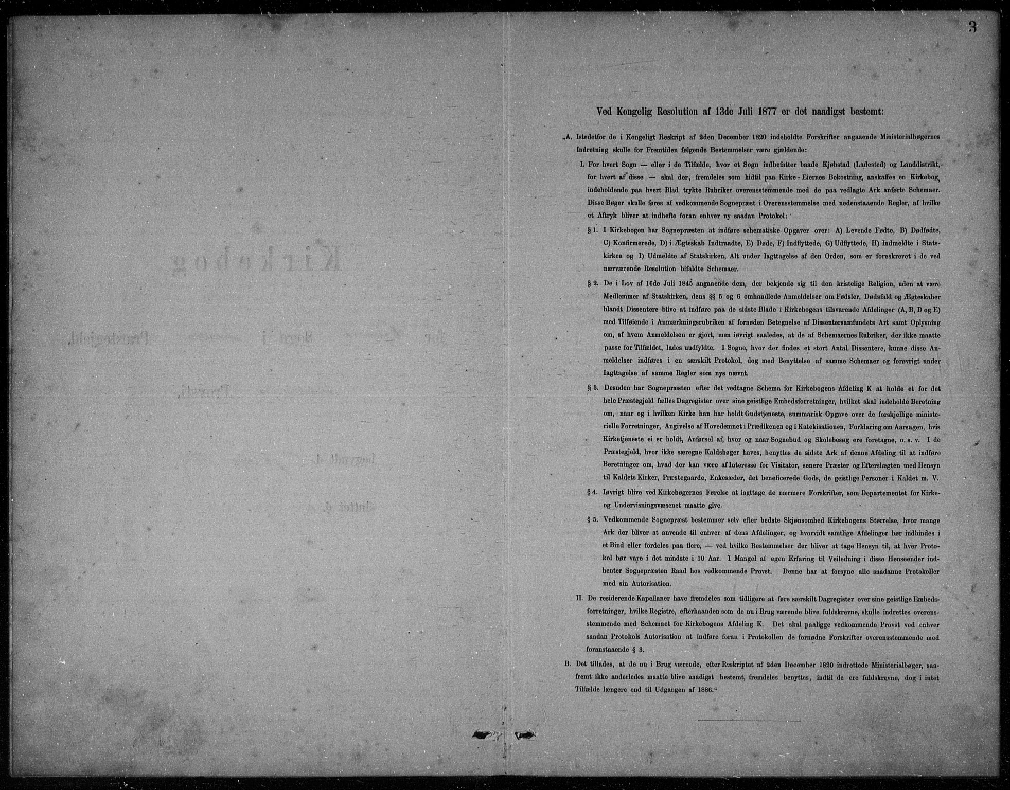 Bakke sokneprestkontor, SAK/1111-0002/F/Fb/Fbb/L0003: Klokkerbok nr. B 3, 1878-1896, s. 3
