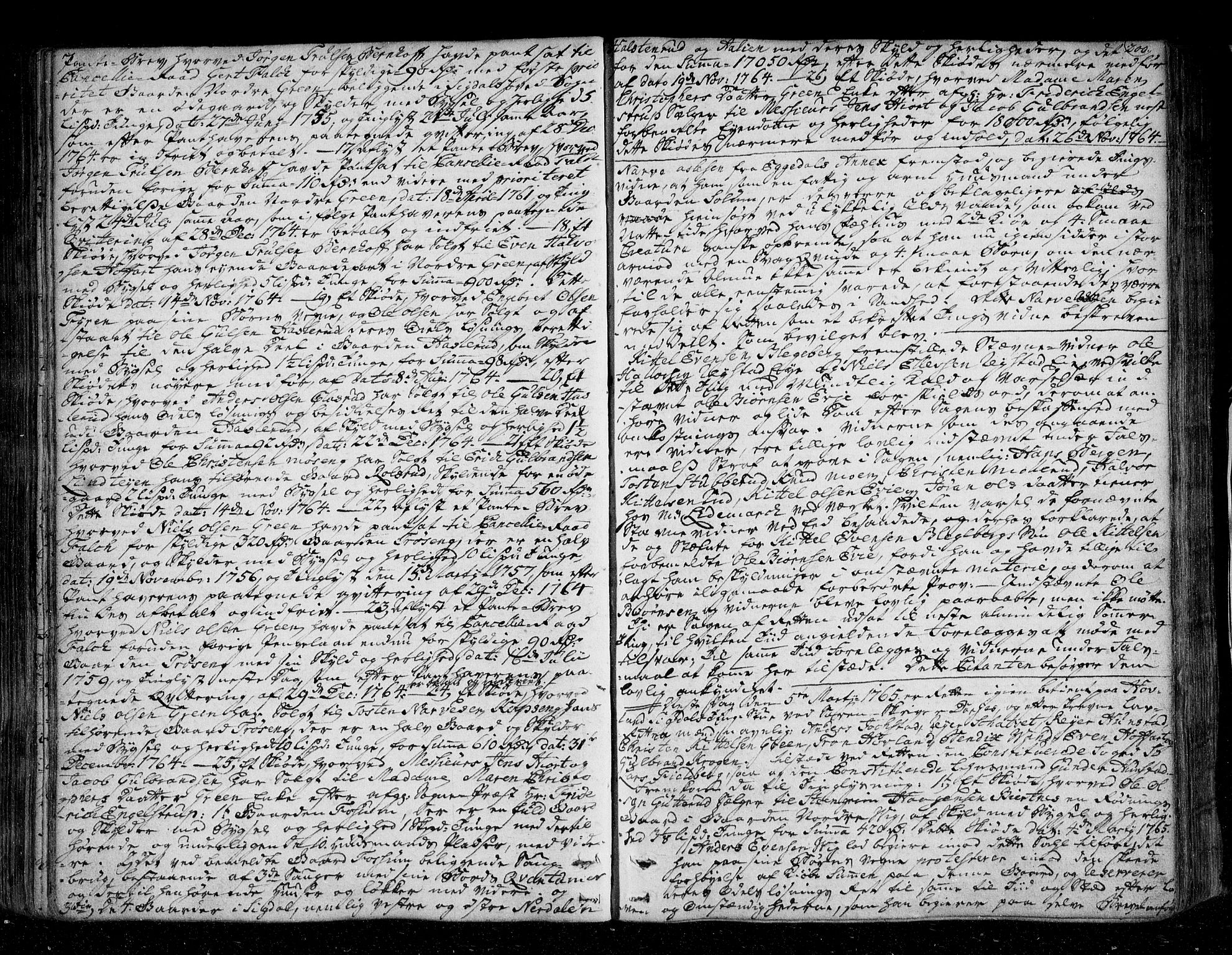 Eiker, Modum og Sigdal sorenskriveri, SAKO/A-123/F/Fa/Fac/L0007: Tingbok, 1762-1768, s. 200