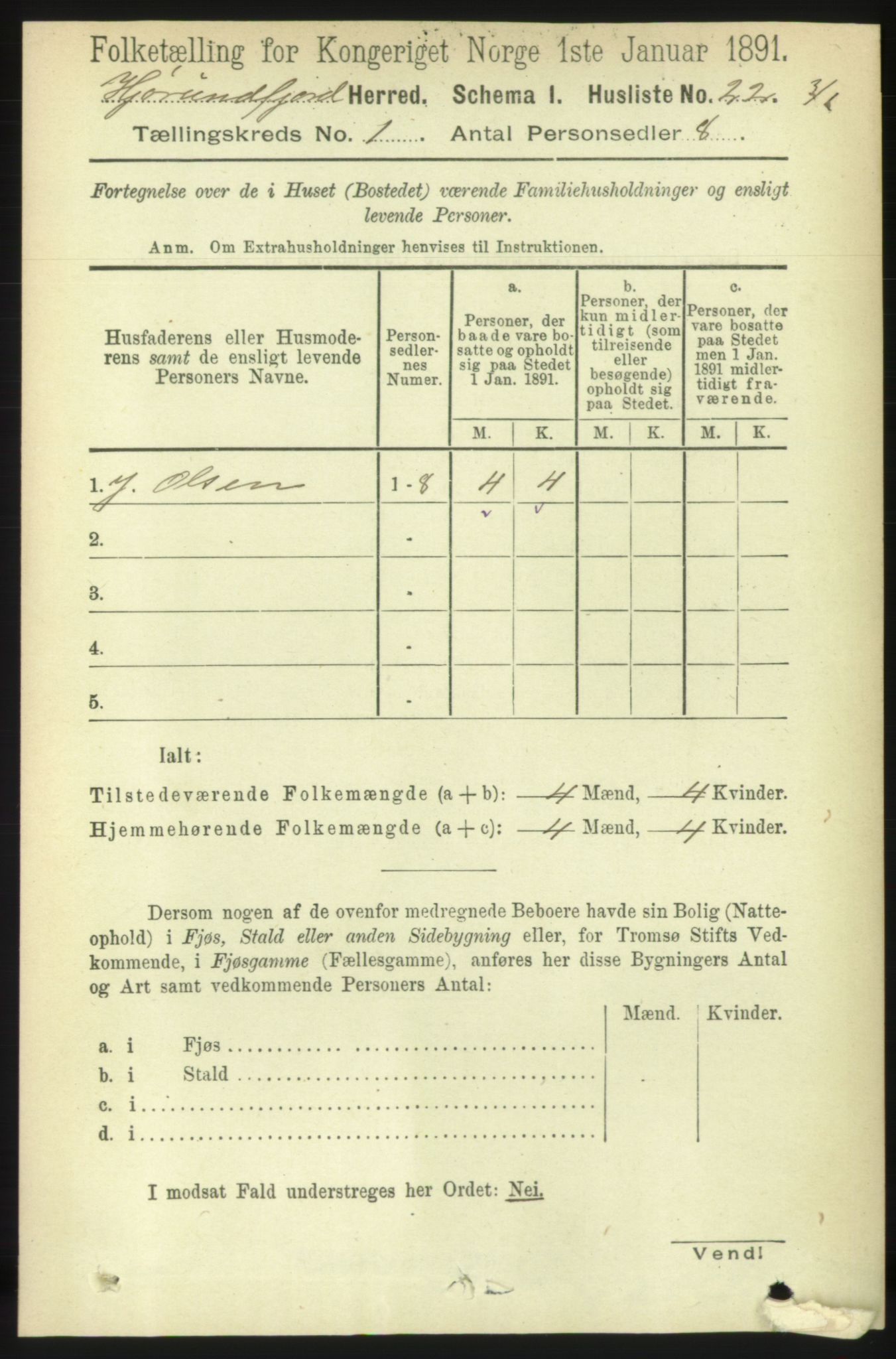 RA, Folketelling 1891 for 1522 Hjørundfjord herred, 1891, s. 46