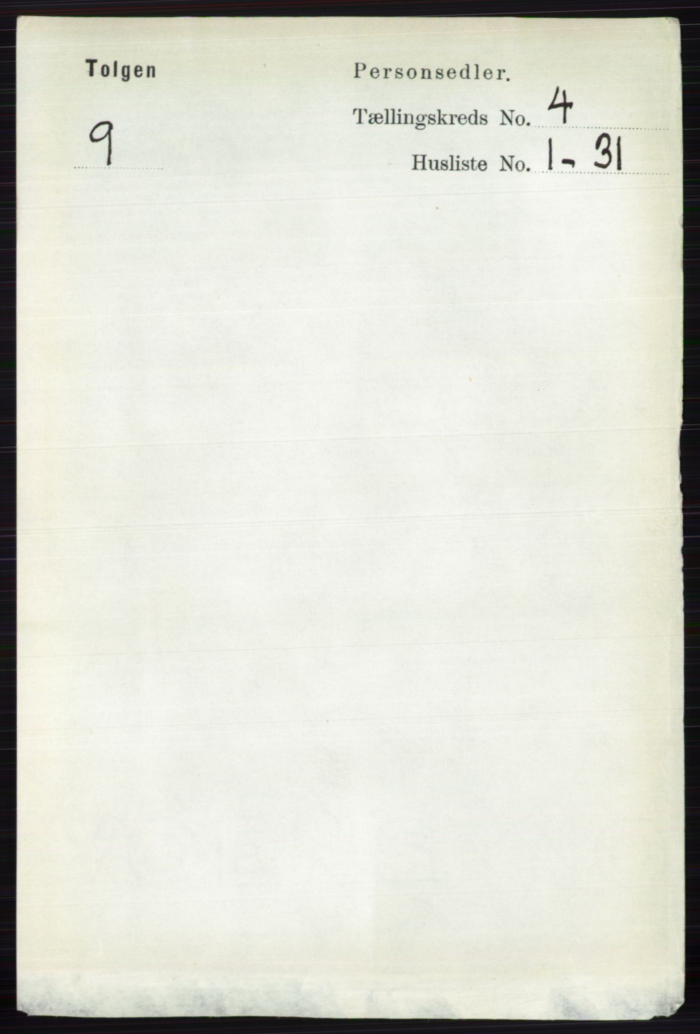 RA, Folketelling 1891 for 0436 Tolga herred, 1891, s. 877