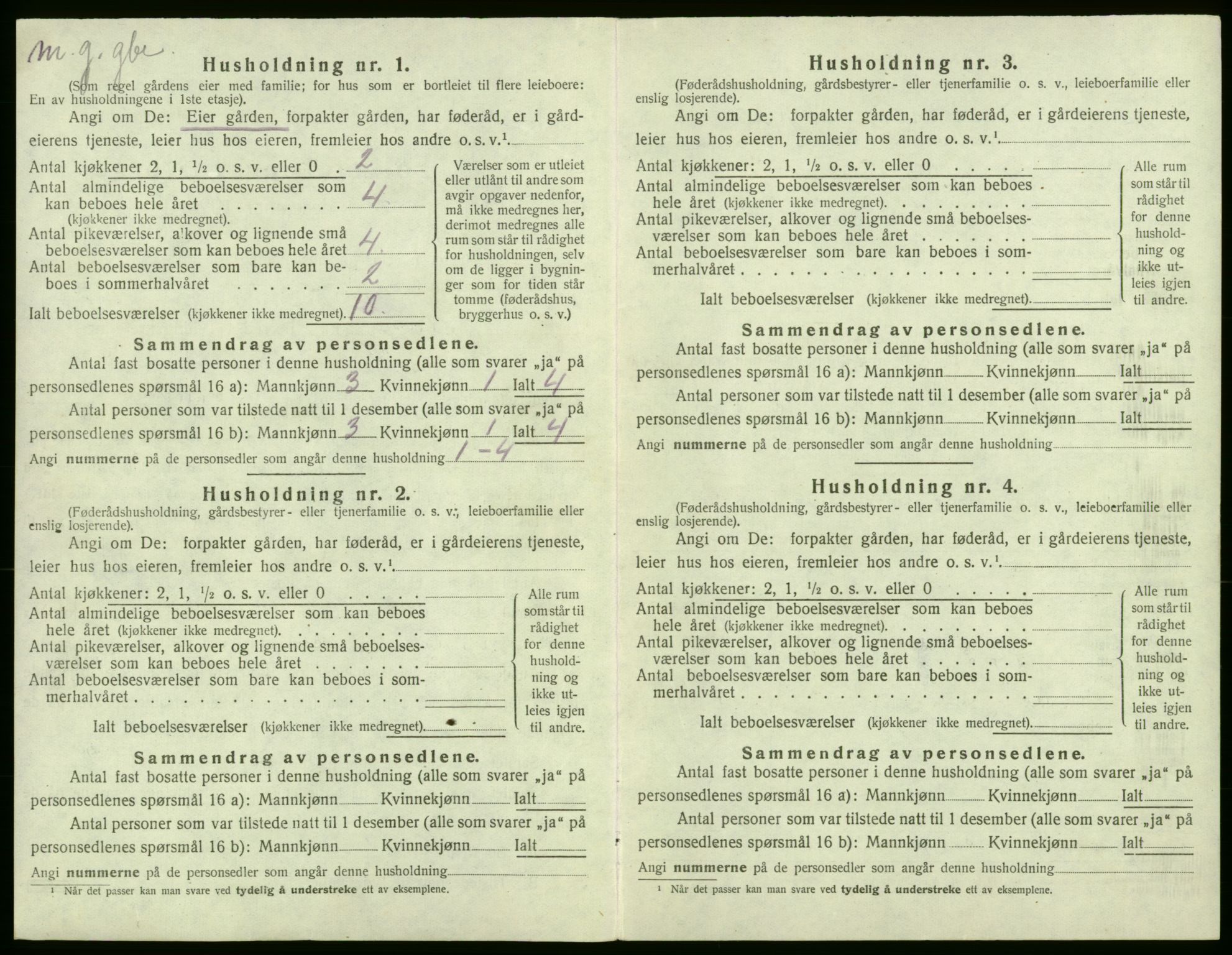 SAB, Folketelling 1920 for 1221 Stord herred, 1920, s. 485