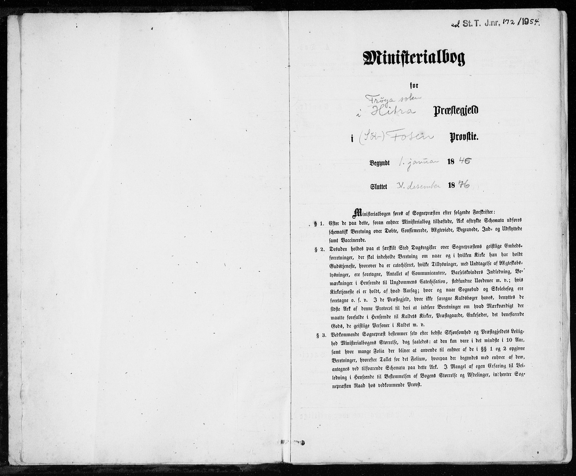 Ministerialprotokoller, klokkerbøker og fødselsregistre - Sør-Trøndelag, SAT/A-1456/640/L0576: Ministerialbok nr. 640A01, 1846-1876