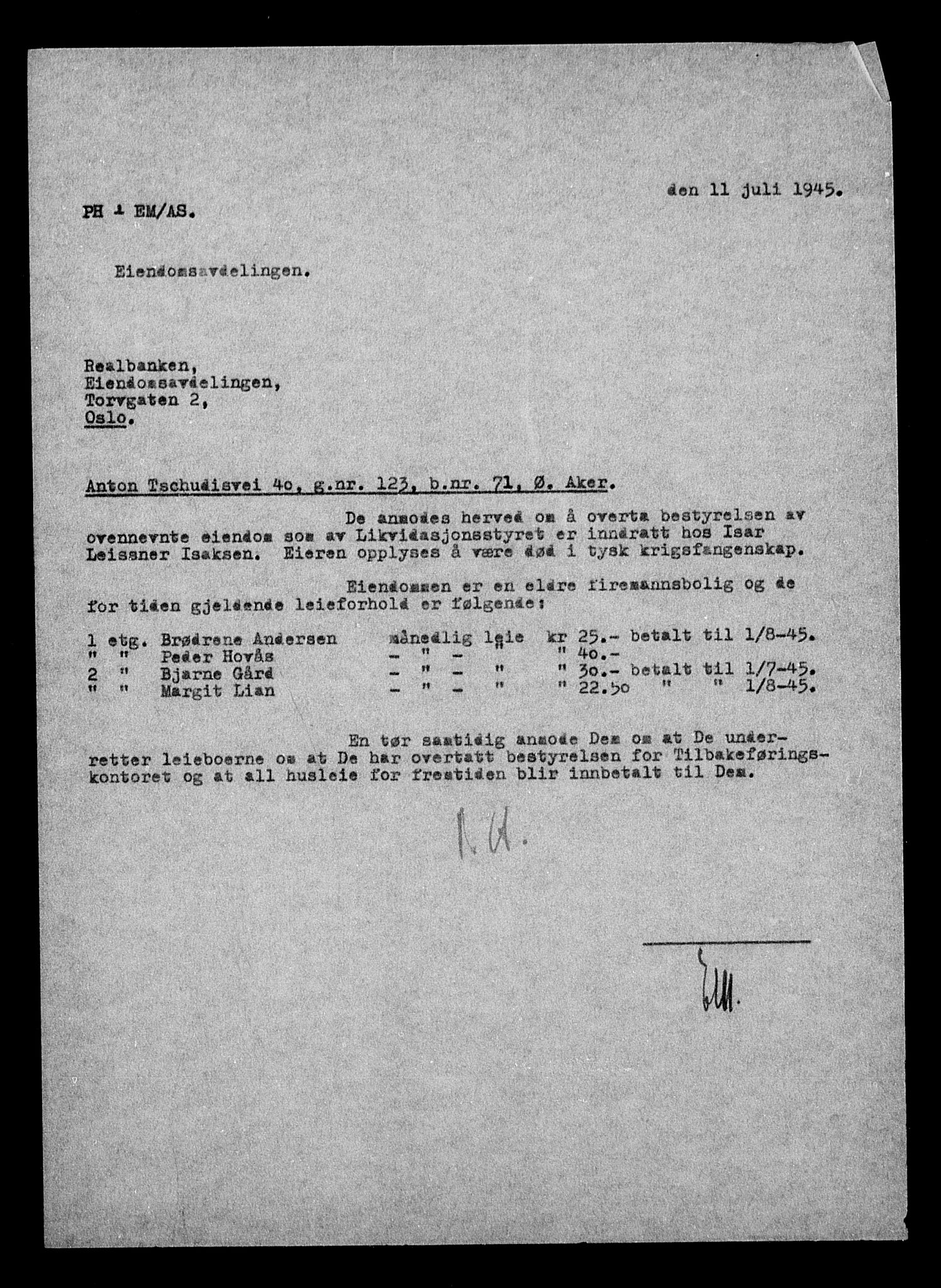 Justisdepartementet, Tilbakeføringskontoret for inndratte formuer, RA/S-1564/H/Hc/Hcc/L0945: --, 1945-1947, s. 620