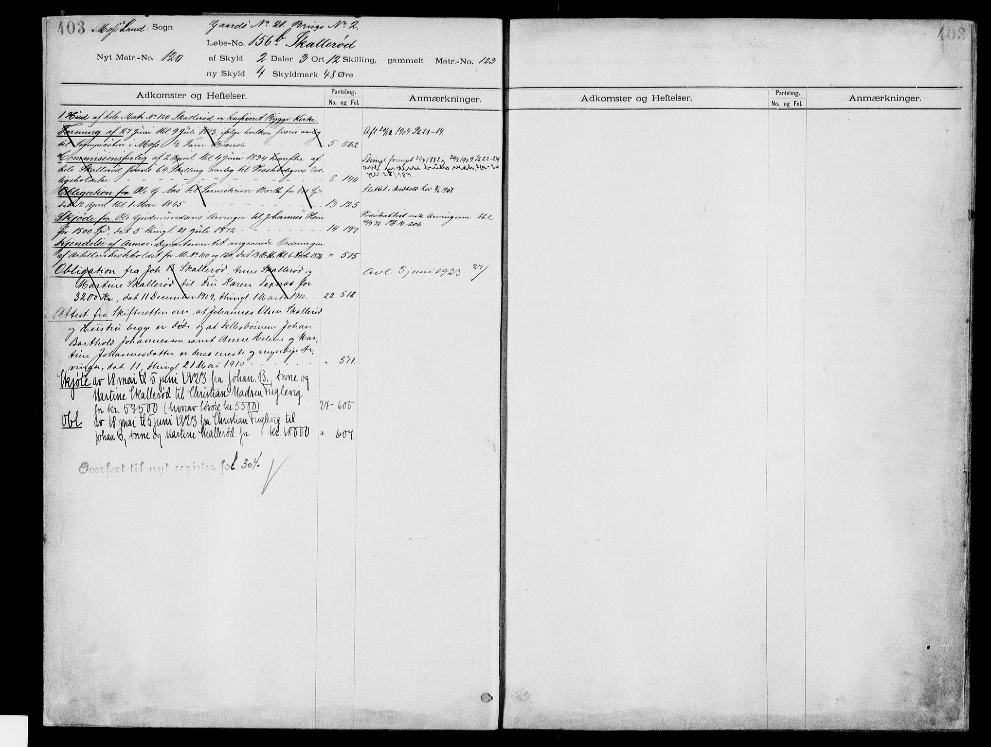 Moss sorenskriveri, SAO/A-10168: Panteregister nr. IV 3b, 1769-1926, s. 403