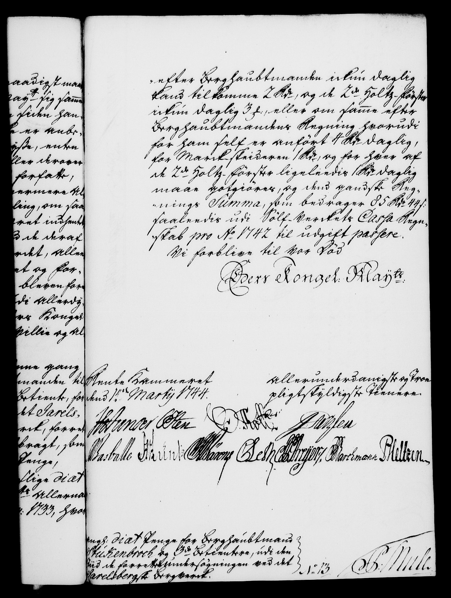 Rentekammeret, Kammerkanselliet, AV/RA-EA-3111/G/Gf/Gfa/L0027: Norsk relasjons- og resolusjonsprotokoll (merket RK 52.27), 1744, s. 186