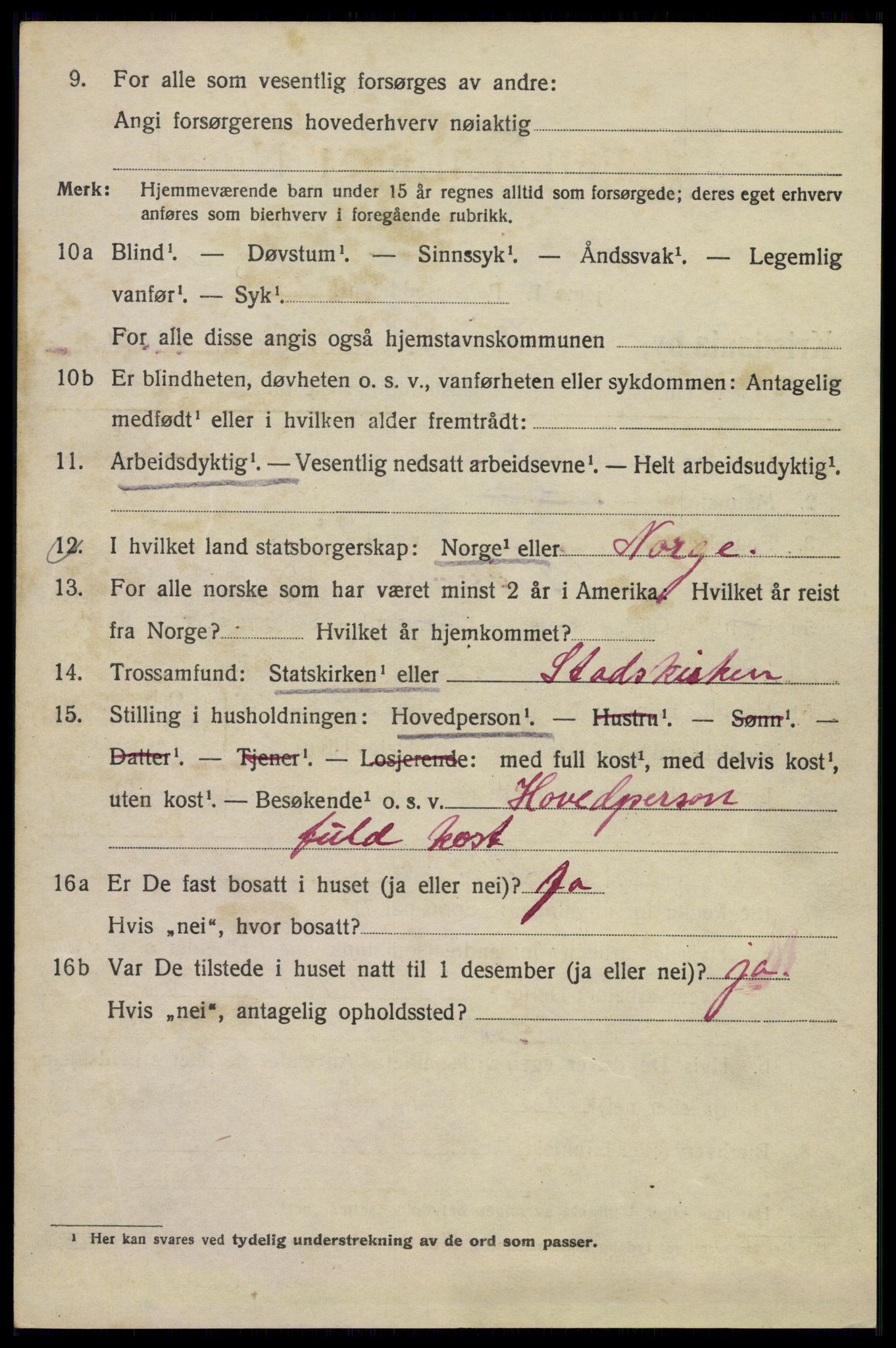 SAO, Folketelling 1920 for 0301 Kristiania kjøpstad, 1920, s. 609862