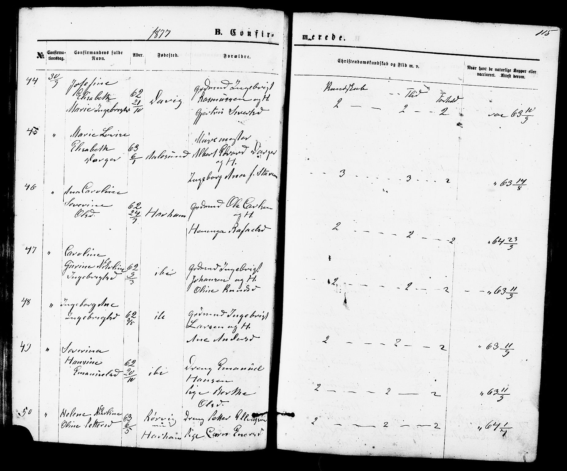 Ministerialprotokoller, klokkerbøker og fødselsregistre - Møre og Romsdal, SAT/A-1454/536/L0500: Ministerialbok nr. 536A09, 1876-1889, s. 115