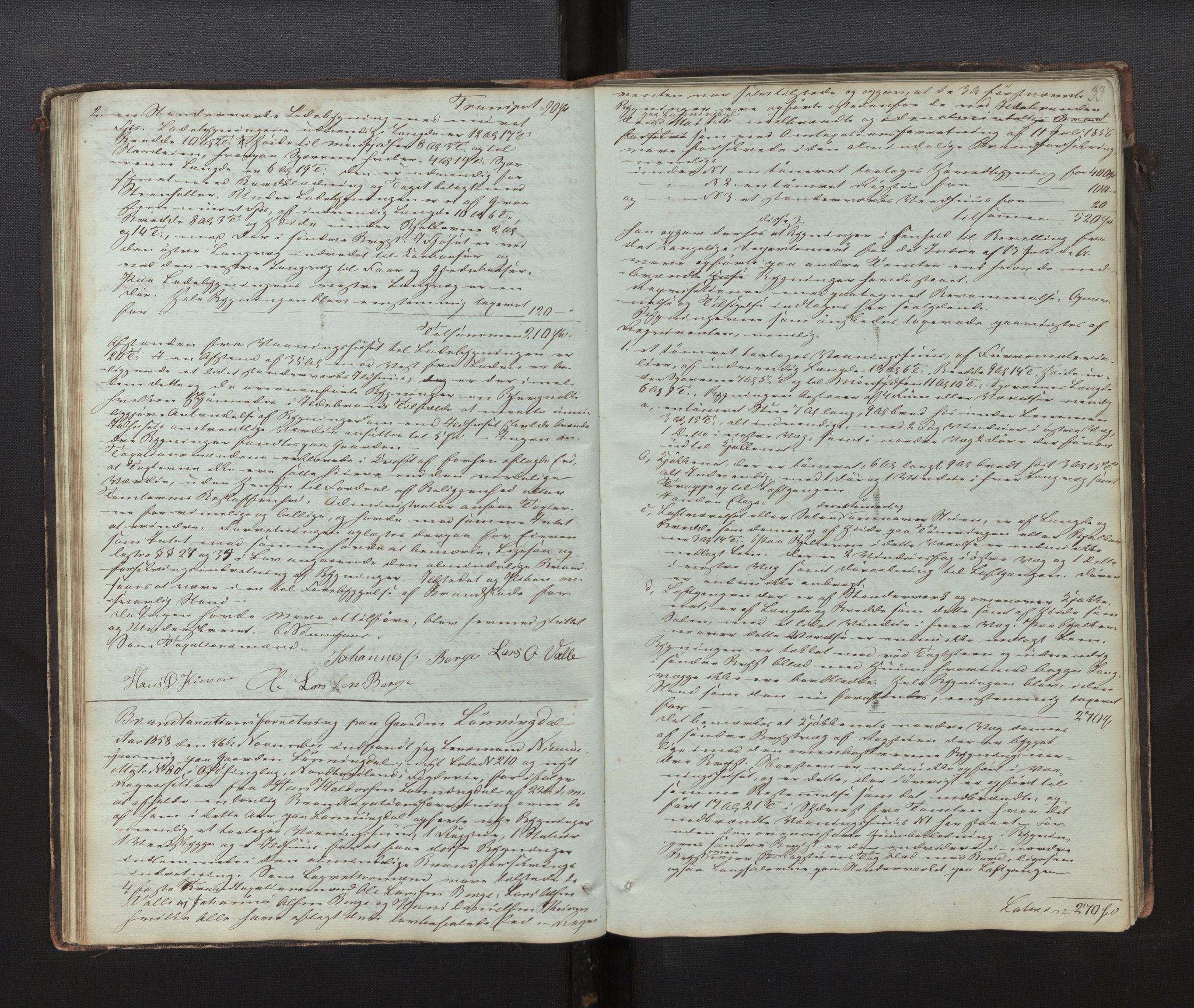 Lensmannen i Os, AV/SAB-A-34101/0012/L0001: Branntakstprotokoll, 1846-1873, s. 32b-33a