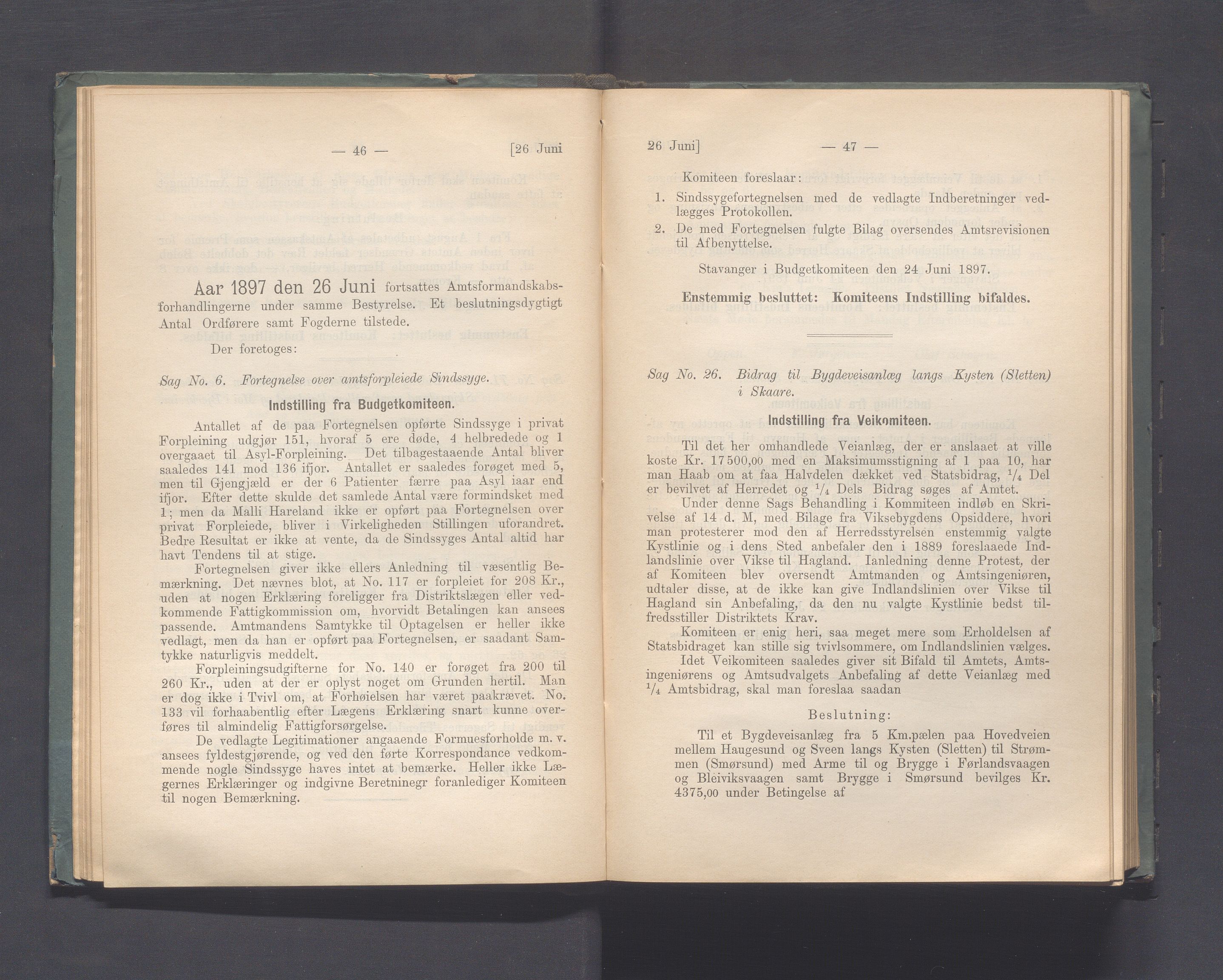 Rogaland fylkeskommune - Fylkesrådmannen , IKAR/A-900/A, 1897, s. 30