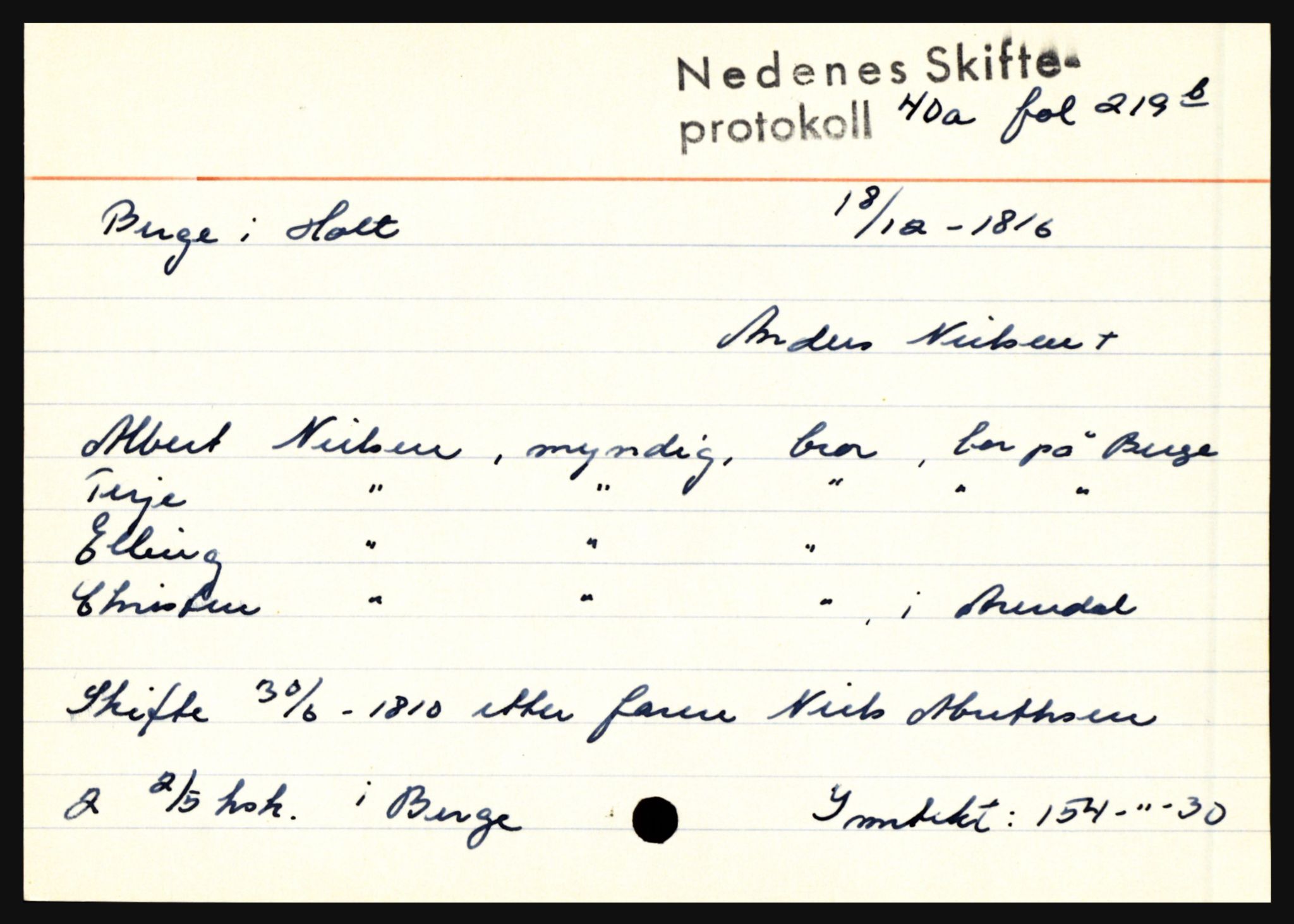Nedenes sorenskriveri før 1824, AV/SAK-1221-0007/H, s. 2251