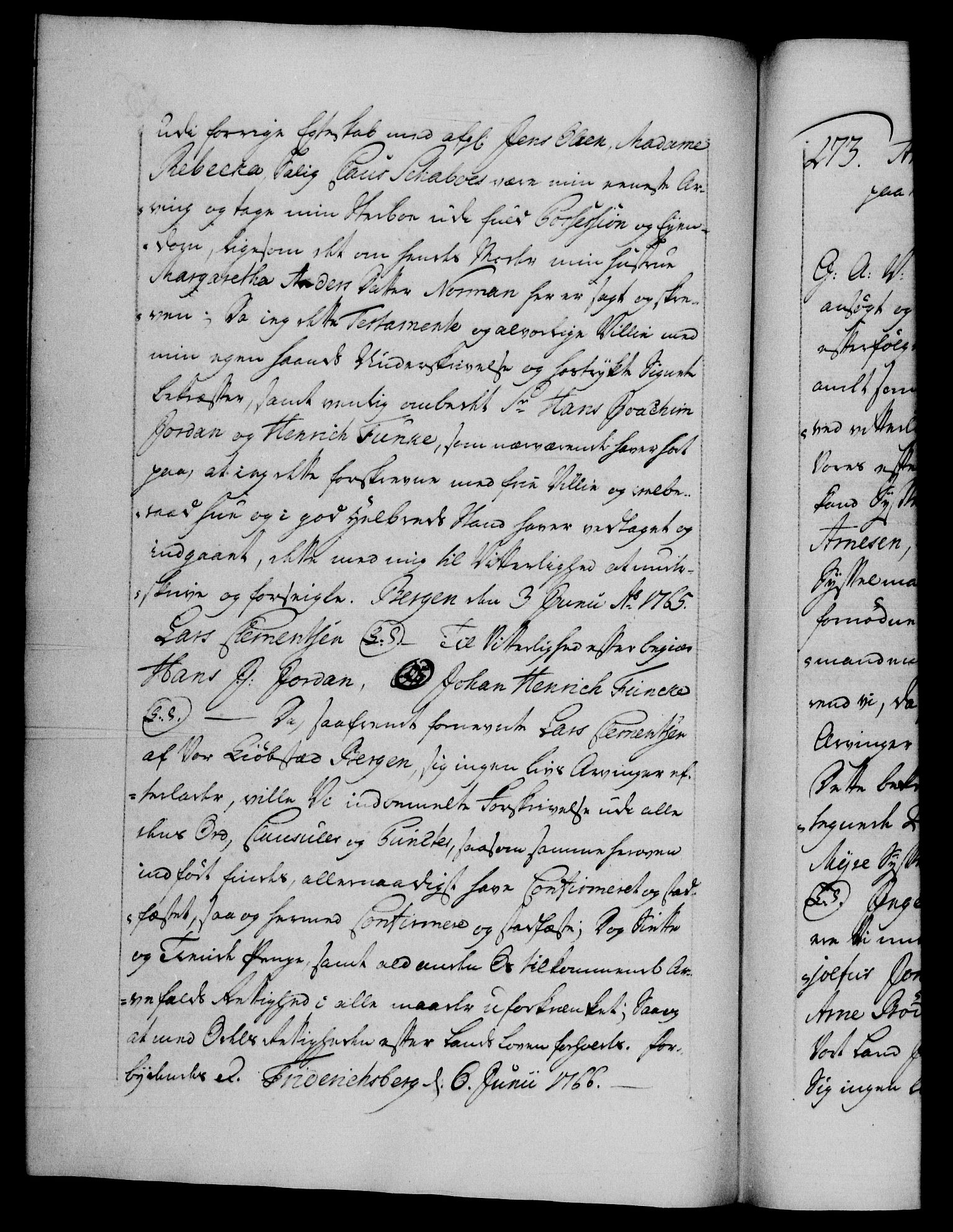 Danske Kanselli 1572-1799, AV/RA-EA-3023/F/Fc/Fca/Fcaa/L0043: Norske registre, 1766-1768, s. 86b