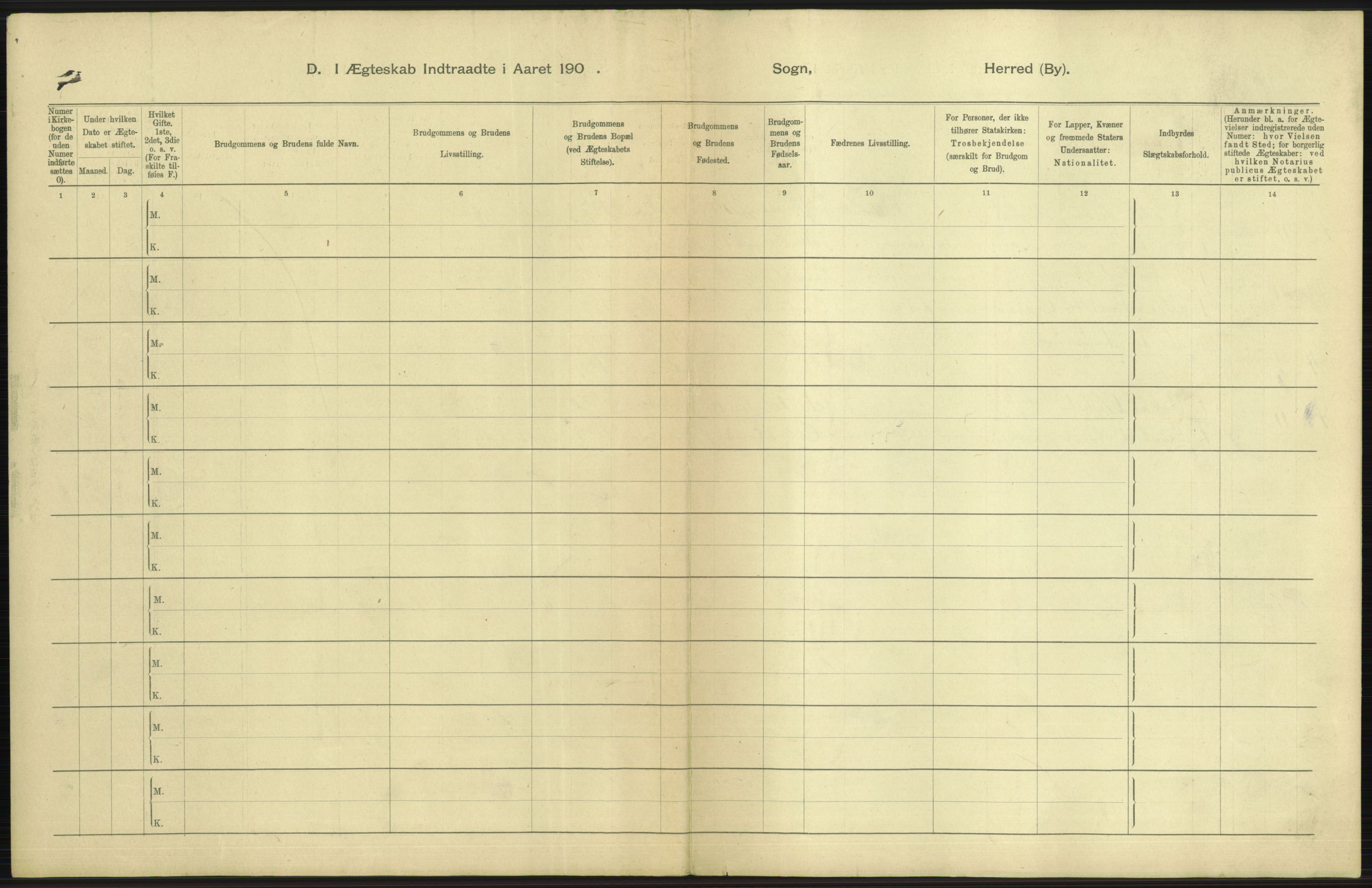 Statistisk sentralbyrå, Sosiodemografiske emner, Befolkning, AV/RA-S-2228/D/Df/Dfa/Dfaf/L0007: Kristiania: Gifte, 1908, s. 495