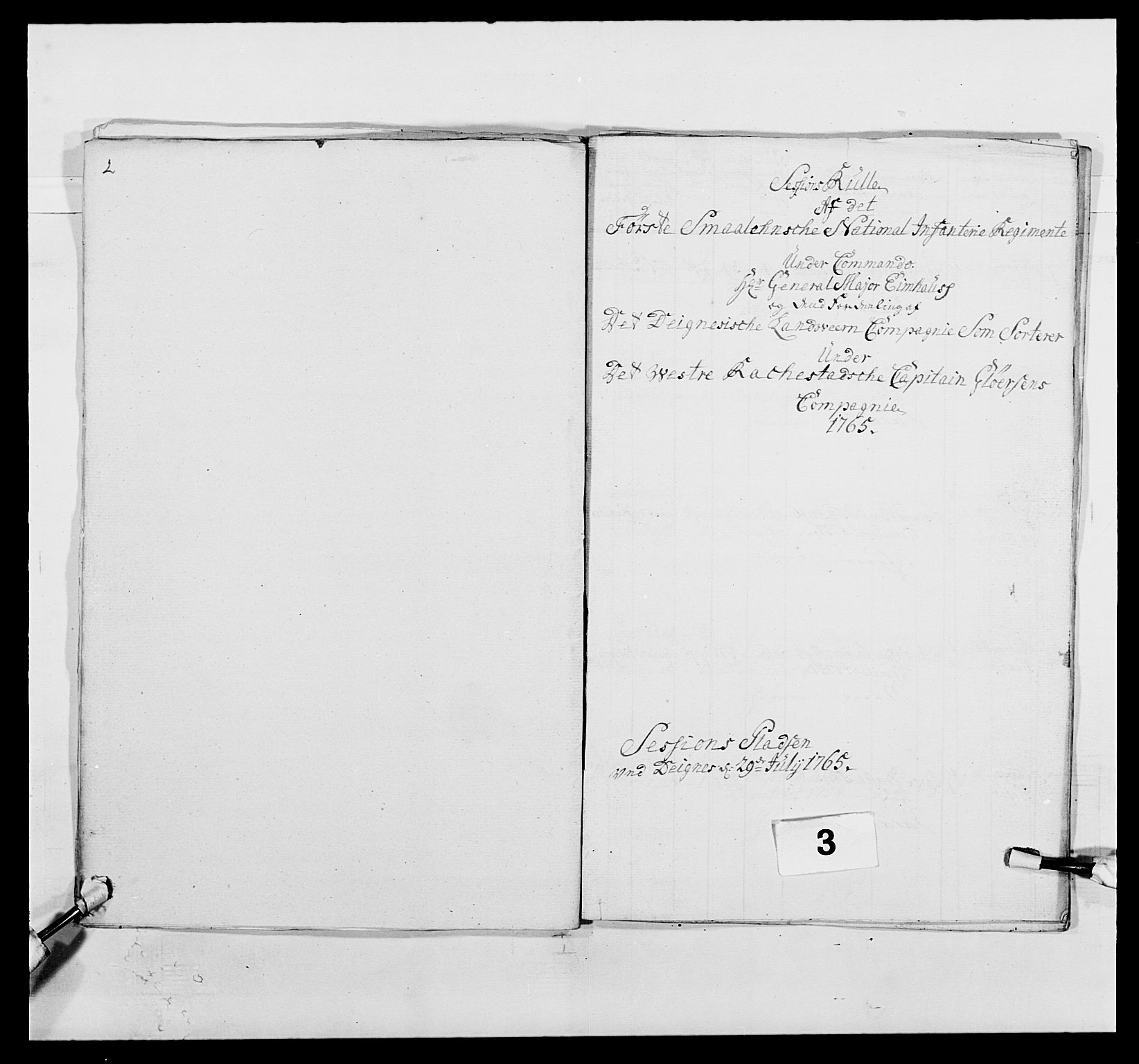 Kommanderende general (KG I) med Det norske krigsdirektorium, AV/RA-EA-5419/E/Ea/L0496: 1. Smålenske regiment, 1765-1767, s. 24