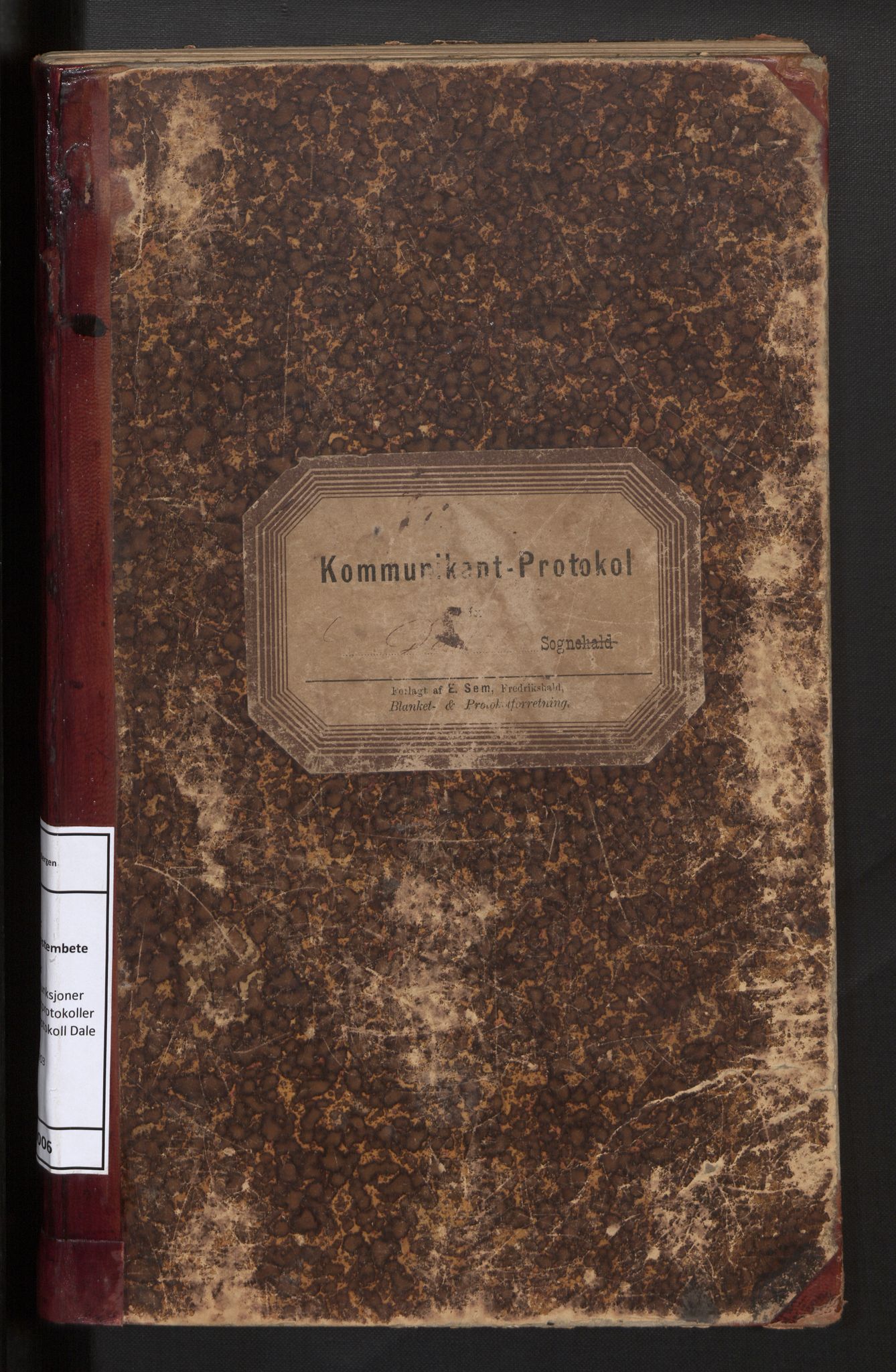 Fjaler sokneprestembete, AV/SAB-A-79801/H/Hb/L0006: Kommunikantprotokoll nr. 6, 1893-1903