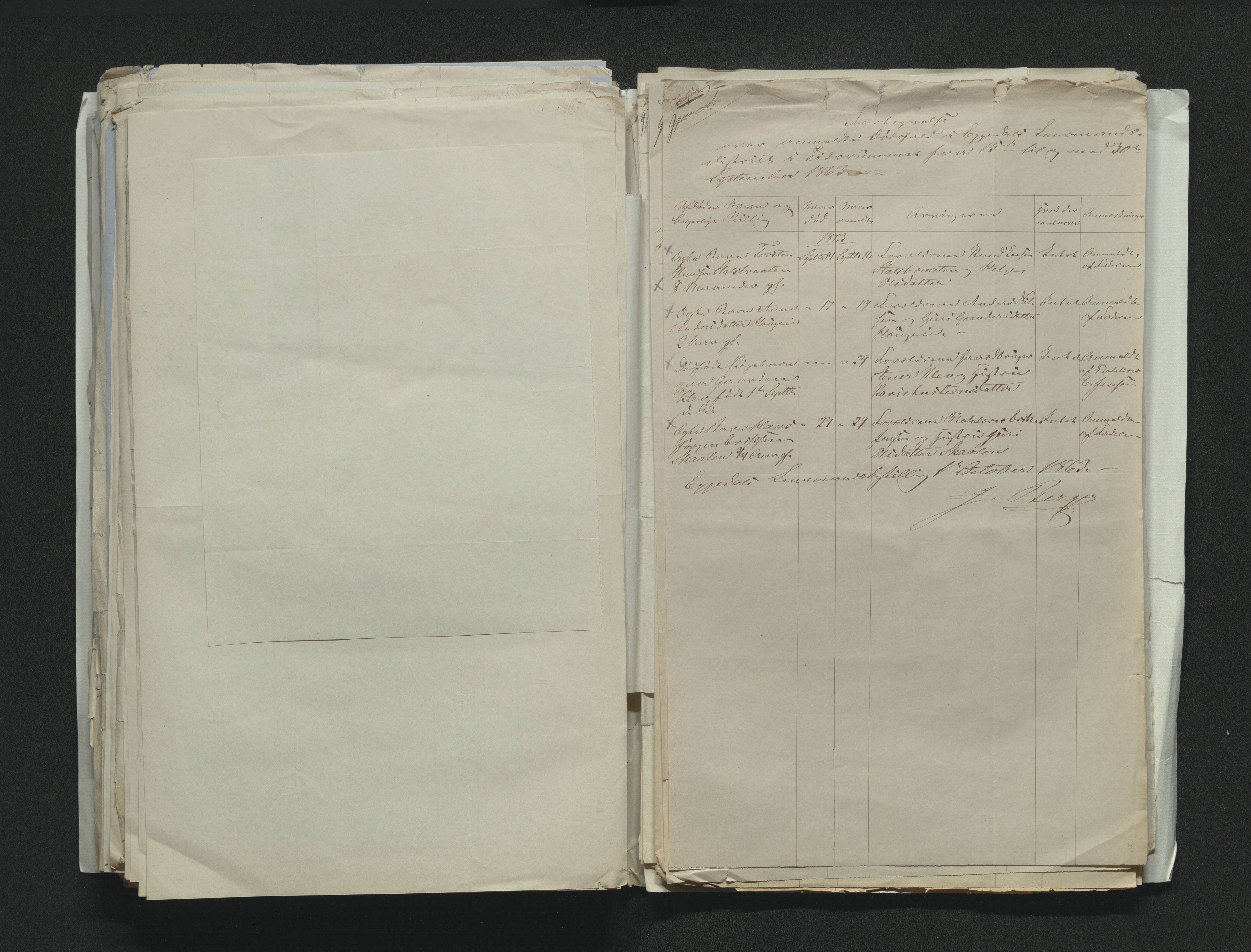 Eiker, Modum og Sigdal sorenskriveri, AV/SAKO-A-123/H/Ha/Hab/L0011: Dødsfallsmeldinger, 1862-1865, s. 306