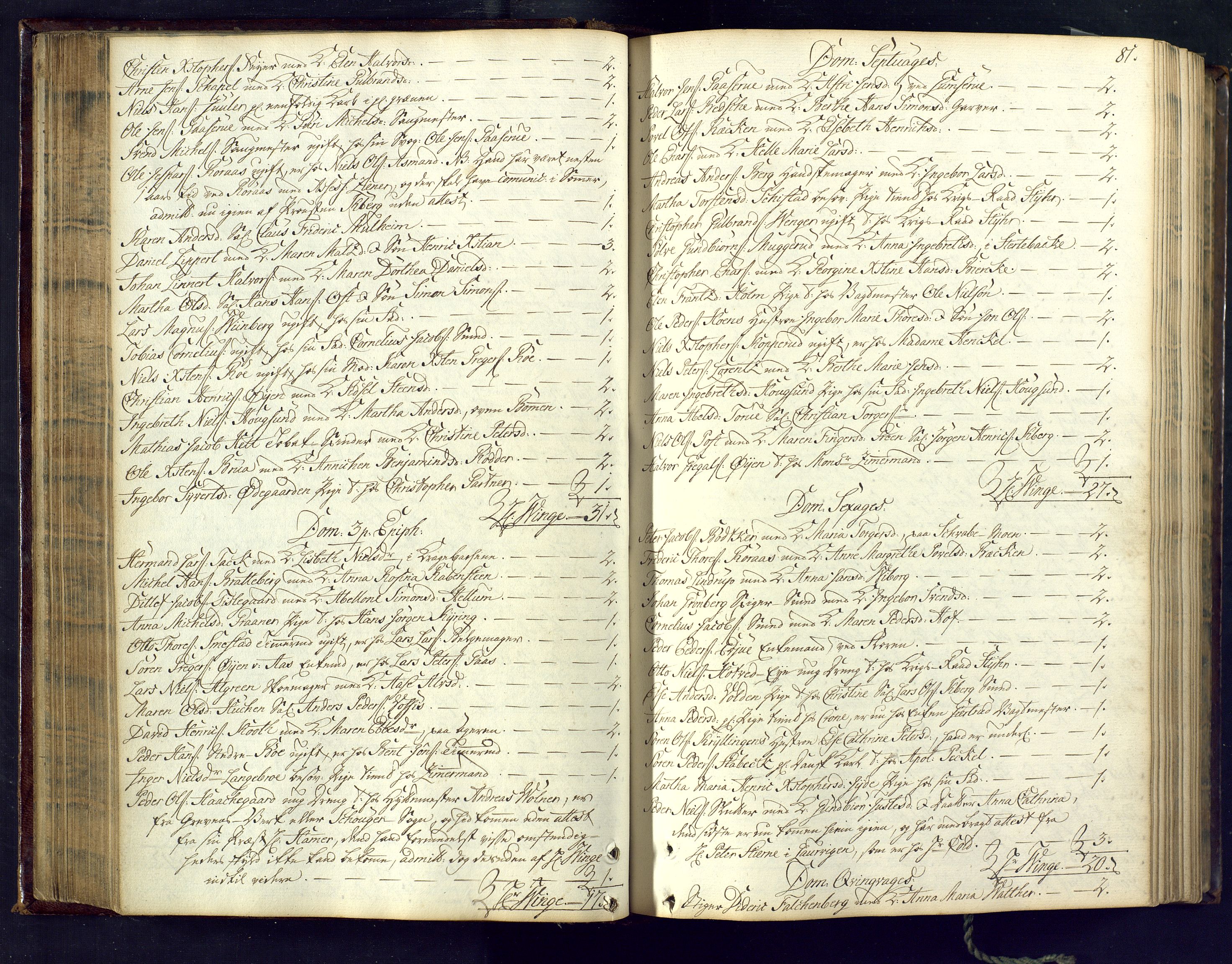 Kongsberg kirkebøker, AV/SAKO-A-22/M/Ma/L0006: Kommunikantprotokoll nr. 6, 1761-1766, s. 81