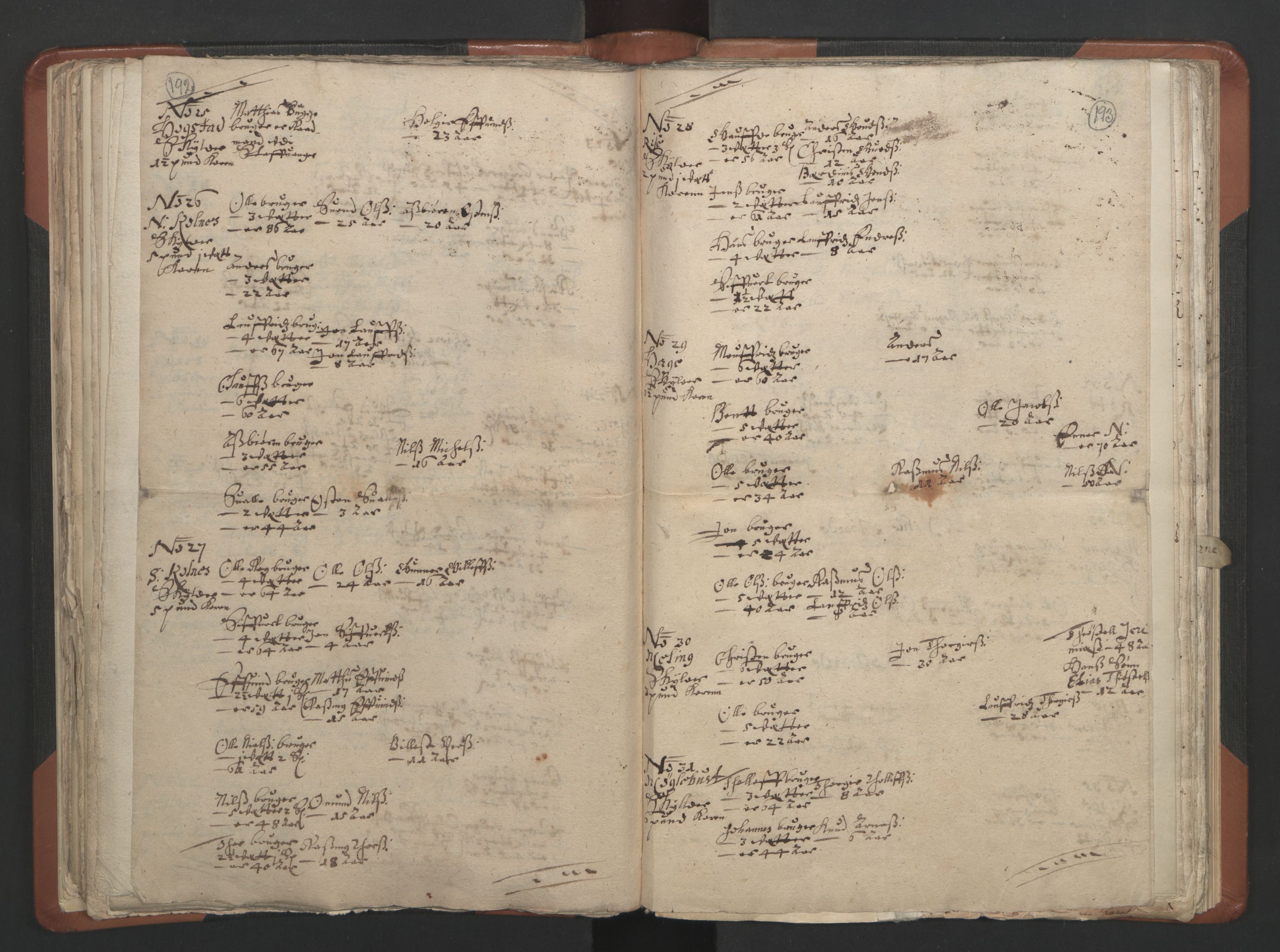 RA, Sogneprestenes manntall 1664-1666, nr. 17: Jæren prosti og Dalane prosti, 1664-1666, s. 192-193