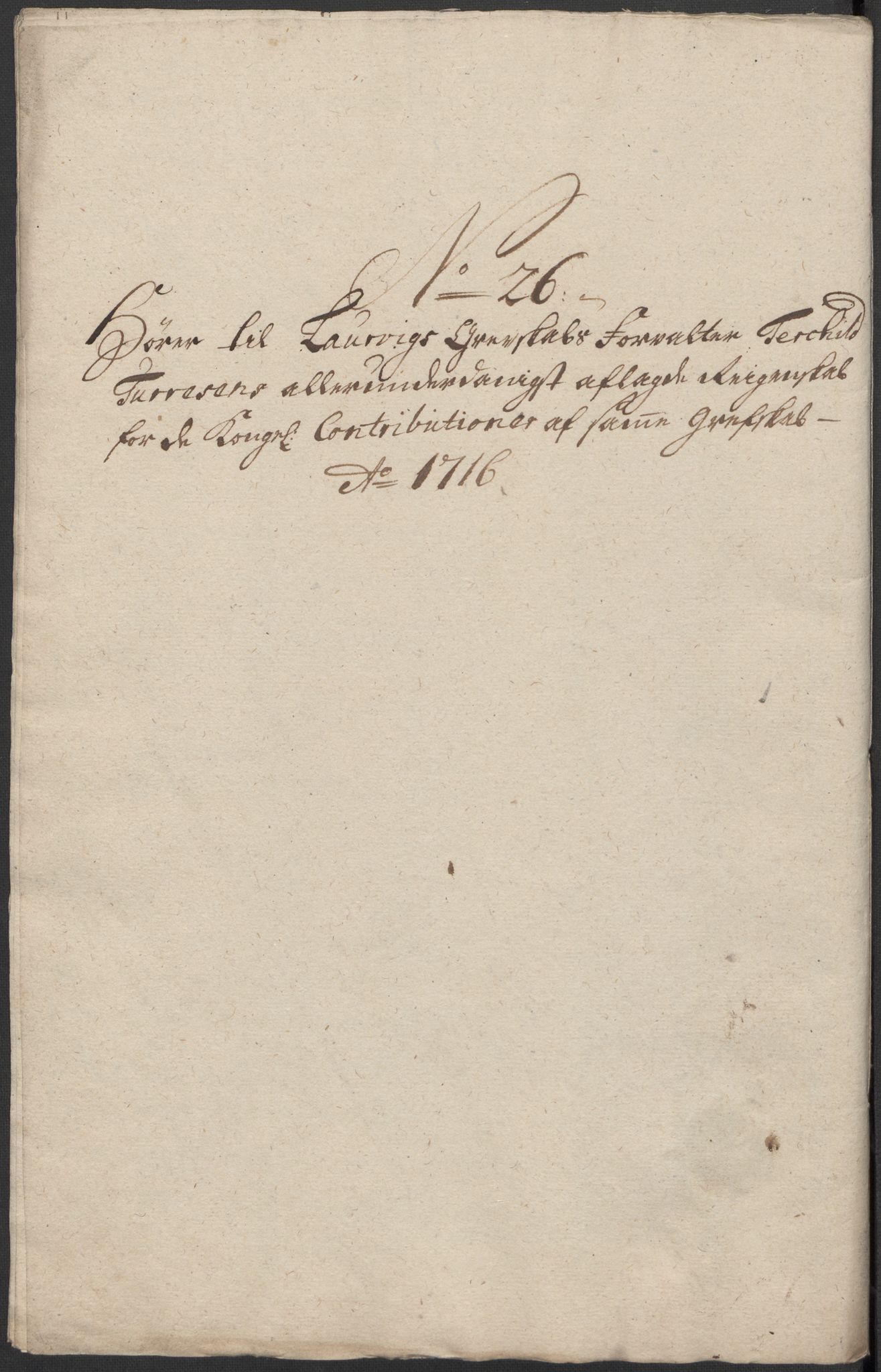 Rentekammeret inntil 1814, Reviderte regnskaper, Fogderegnskap, RA/EA-4092/R33/L1987: Fogderegnskap Larvik grevskap, 1716-1717, s. 244