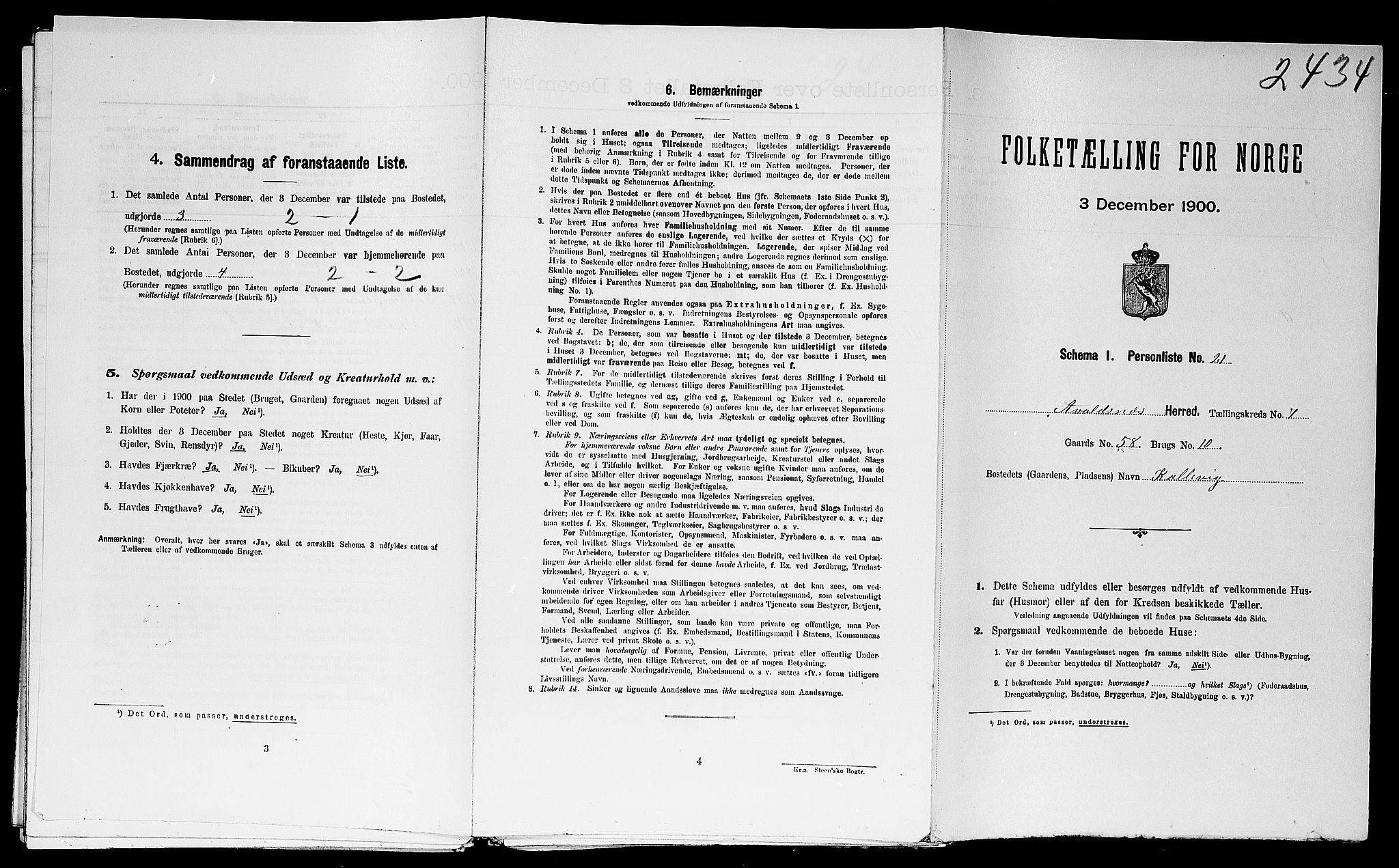SAST, Folketelling 1900 for 1147 Avaldsnes herred, 1900, s. 1516