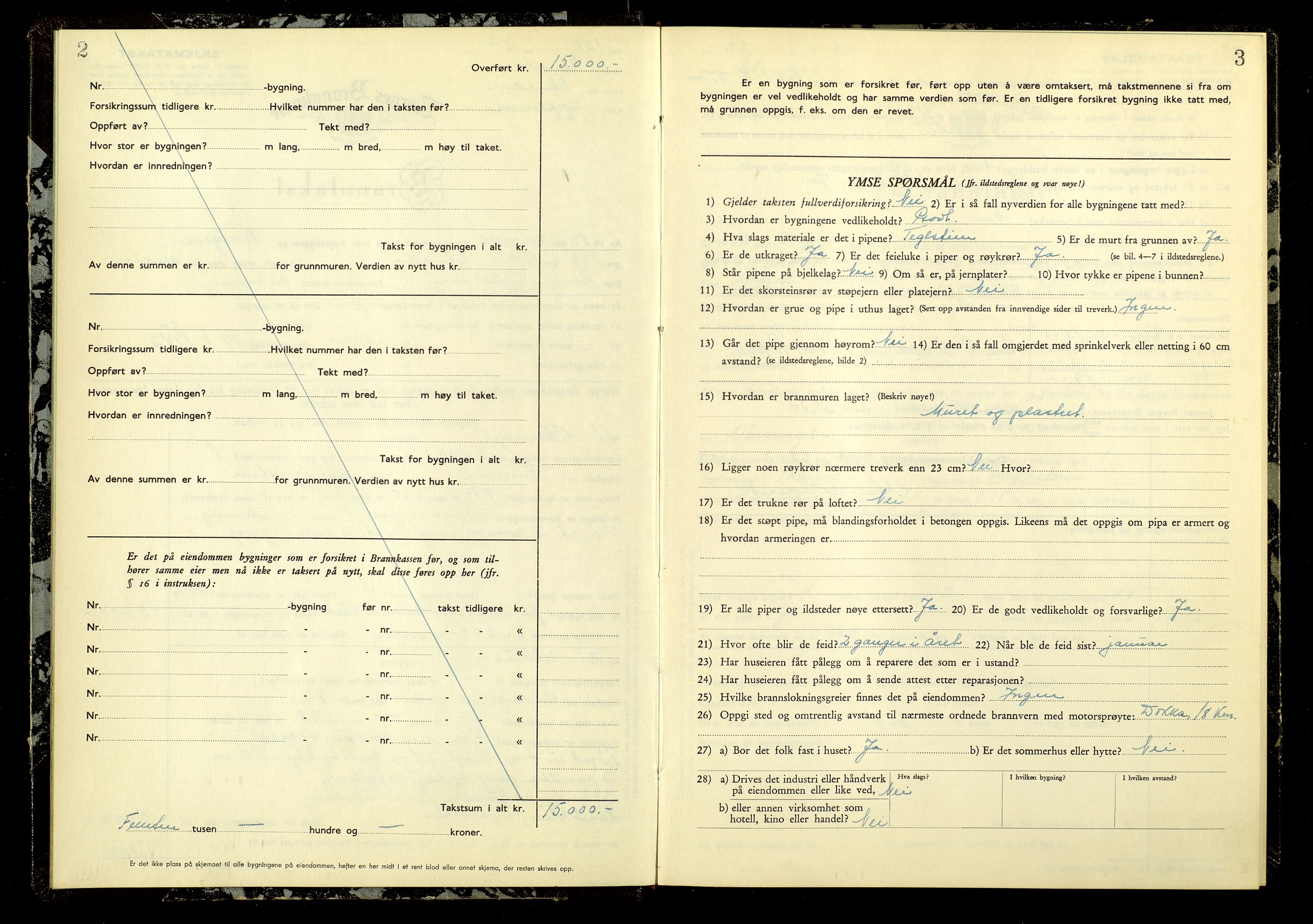 Norges Brannkasse, Etnedal, AV/SAH-NBRANE-055/F/L0007: Branntakstprotokoll, 1952-1955