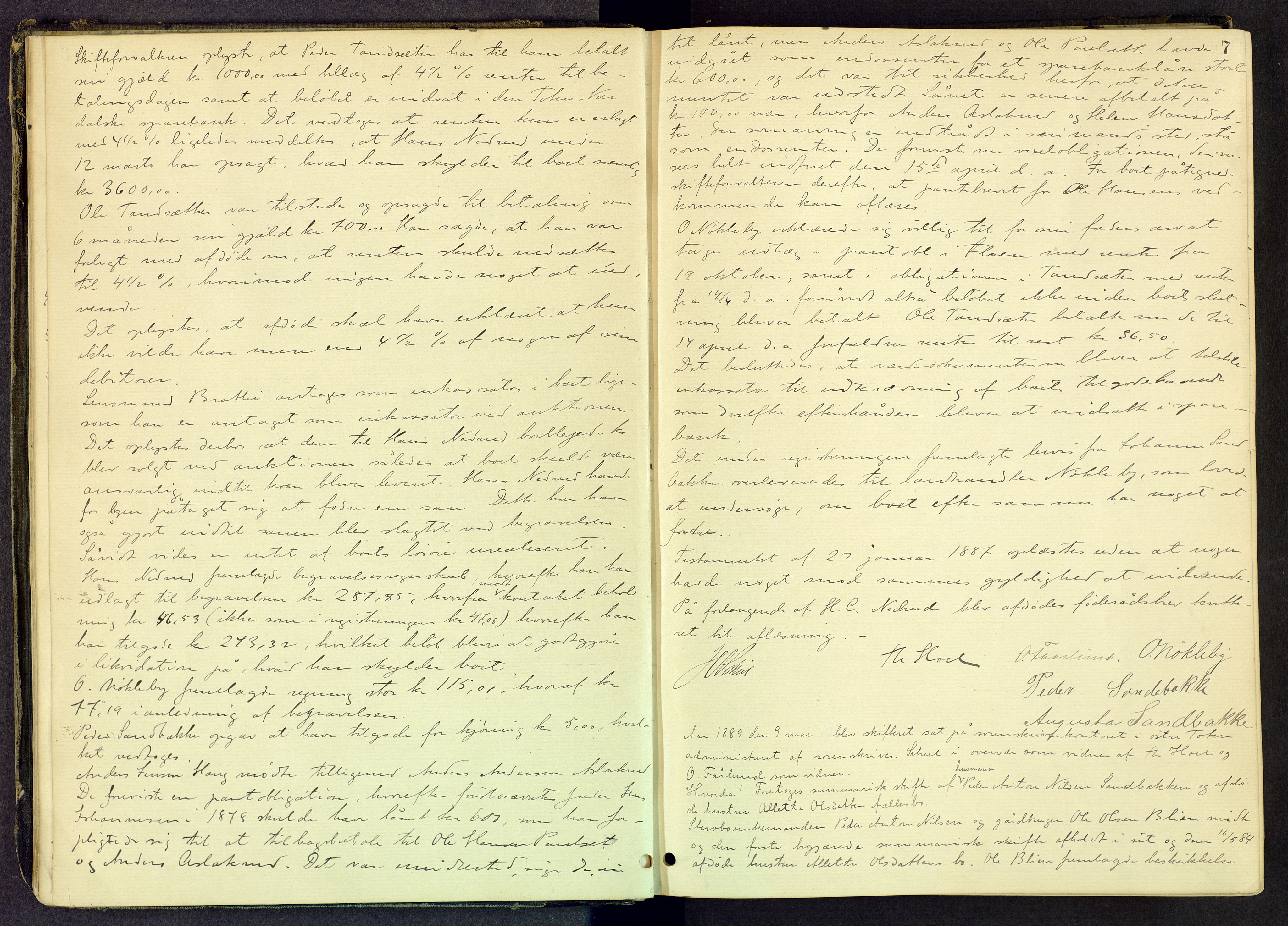 Toten tingrett, AV/SAH-TING-006/J/Jf/L0006: Skifteregistreringsprotokoll - Vestre Toten, 1888-1903, s. 6b-7a