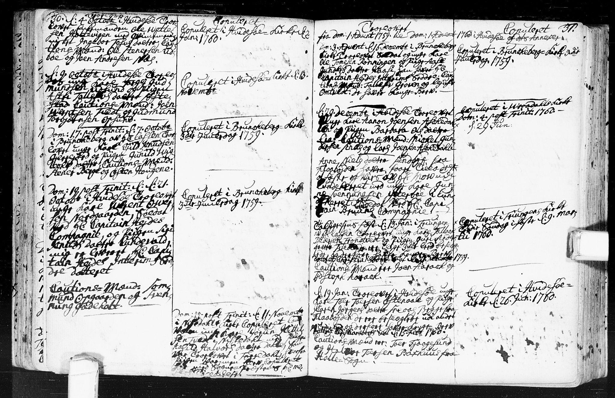 Kviteseid kirkebøker, AV/SAKO-A-276/F/Fa/L0001: Ministerialbok nr. I 1, 1754-1773, s. 30-31