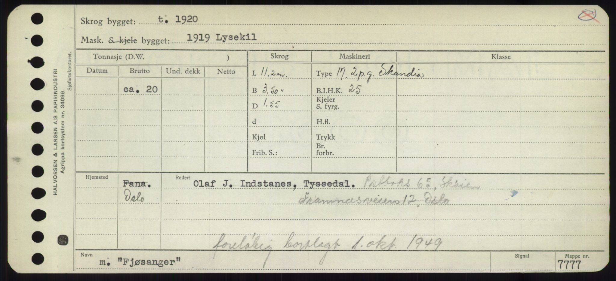 Sjøfartsdirektoratet med forløpere, Skipsmålingen, AV/RA-S-1627/H/Hd/L0010: Fartøy, F-Fjø, s. 699