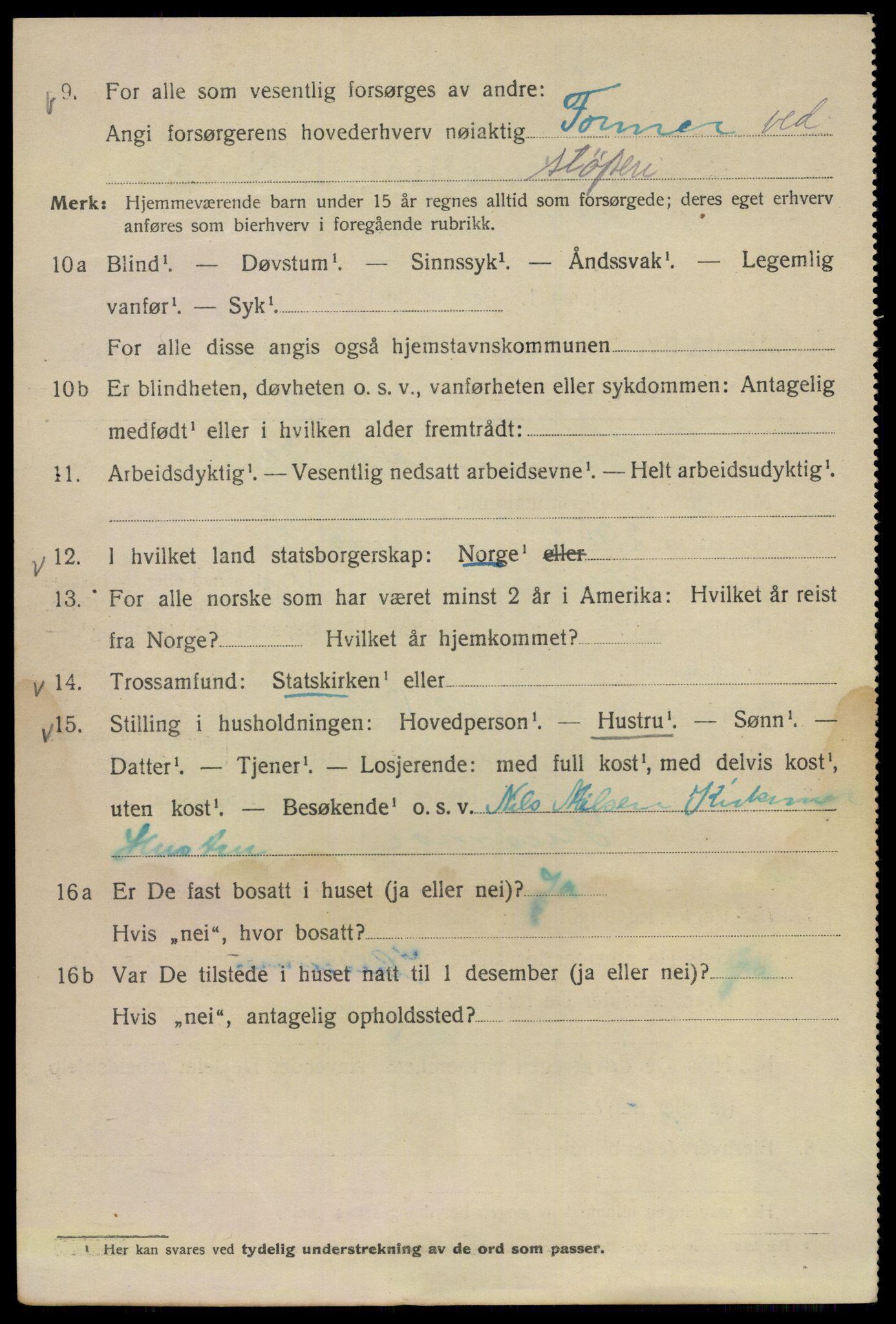 SAO, Folketelling 1920 for 0301 Kristiania kjøpstad, 1920, s. 206386