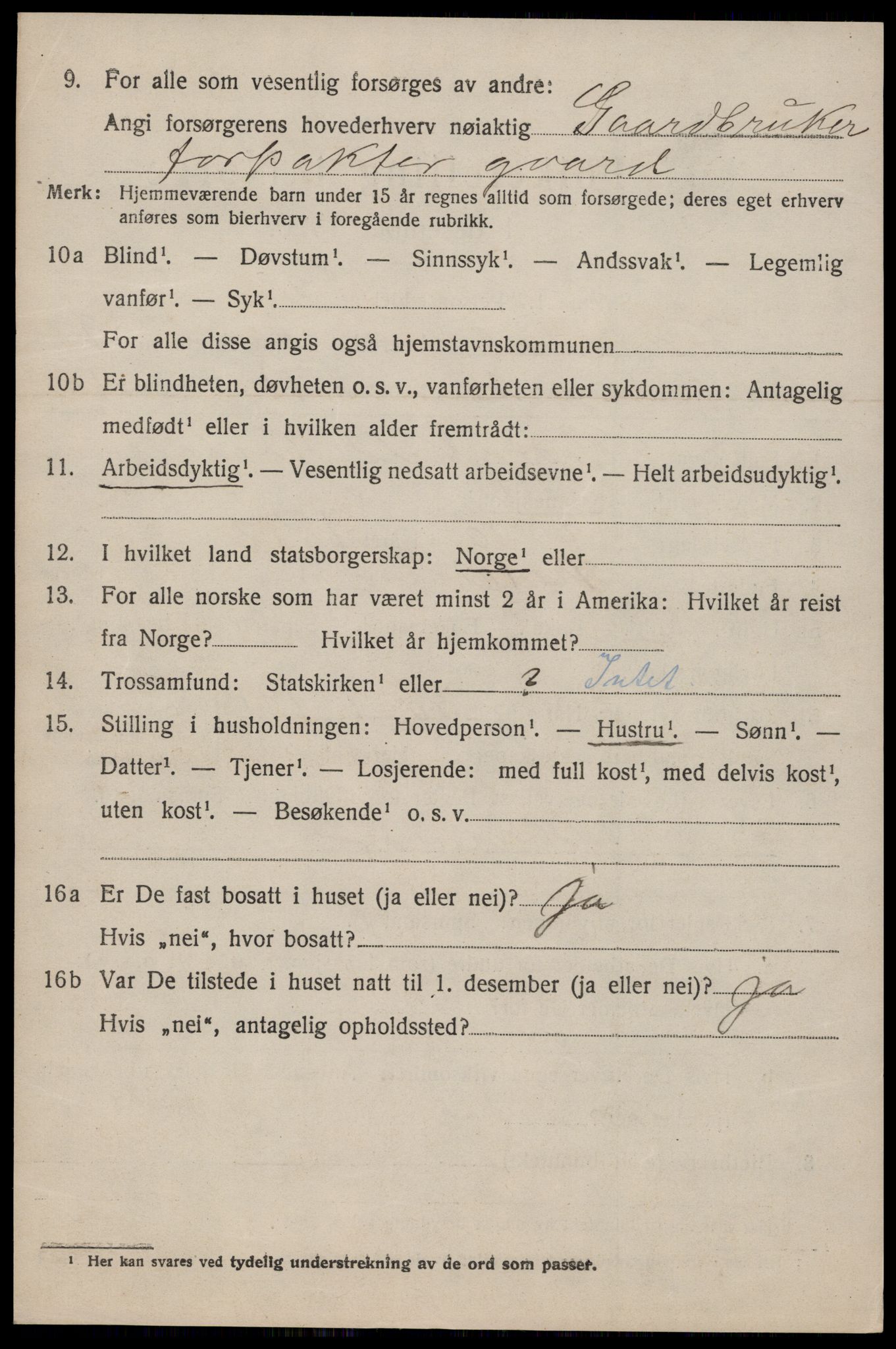 SAKO, Folketelling 1920 for 0833 Lårdal herred, 1920, s. 3298