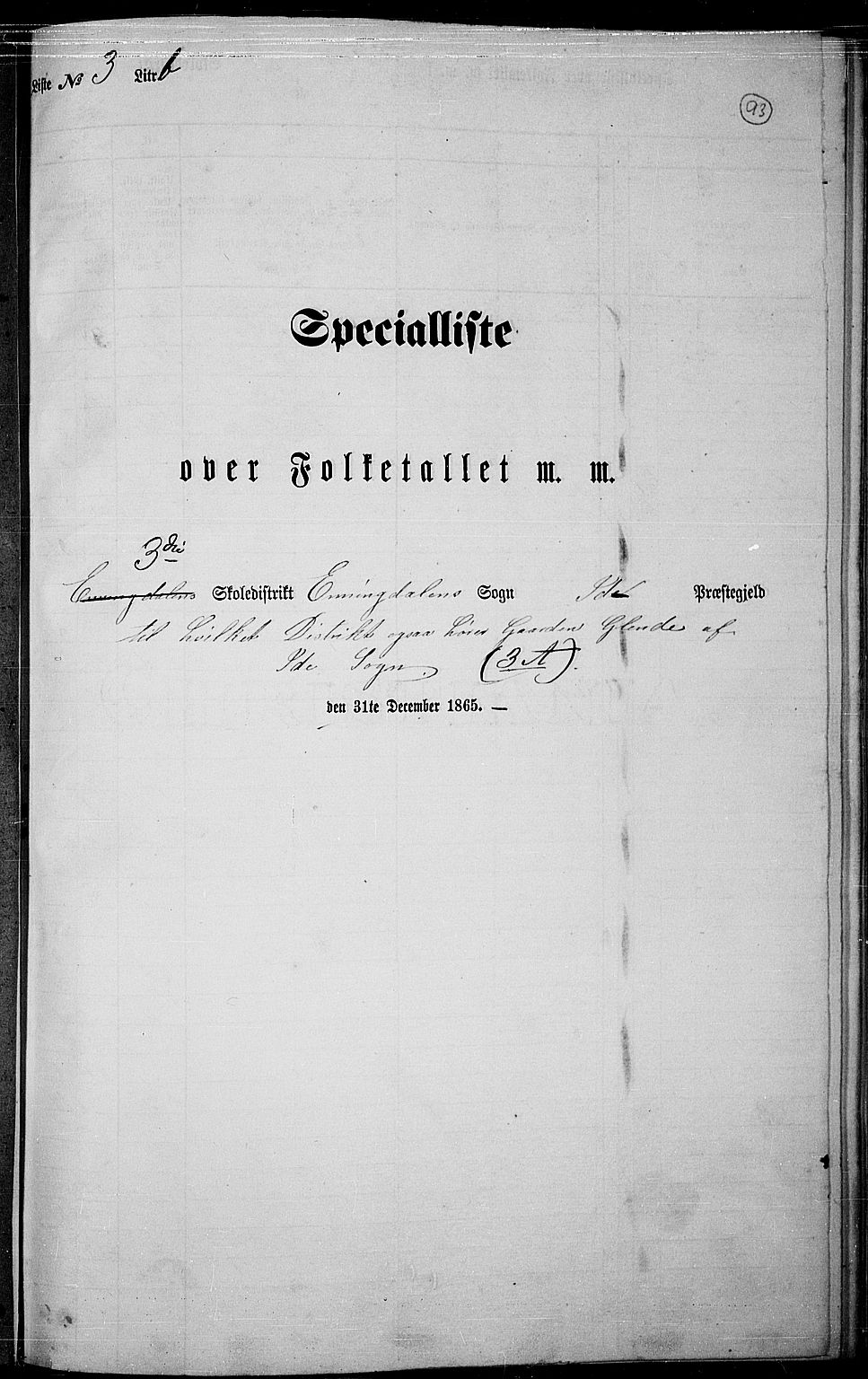 RA, Folketelling 1865 for 0117P Idd prestegjeld, 1865, s. 82