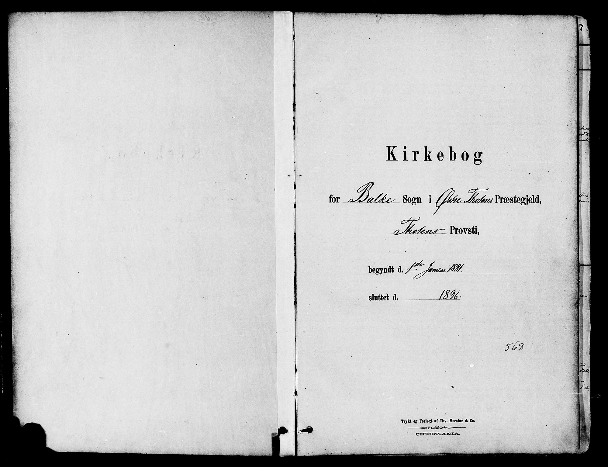 Østre Toten prestekontor, SAH/PREST-104/H/Ha/Haa/L0007: Ministerialbok nr. 7, 1881-1896