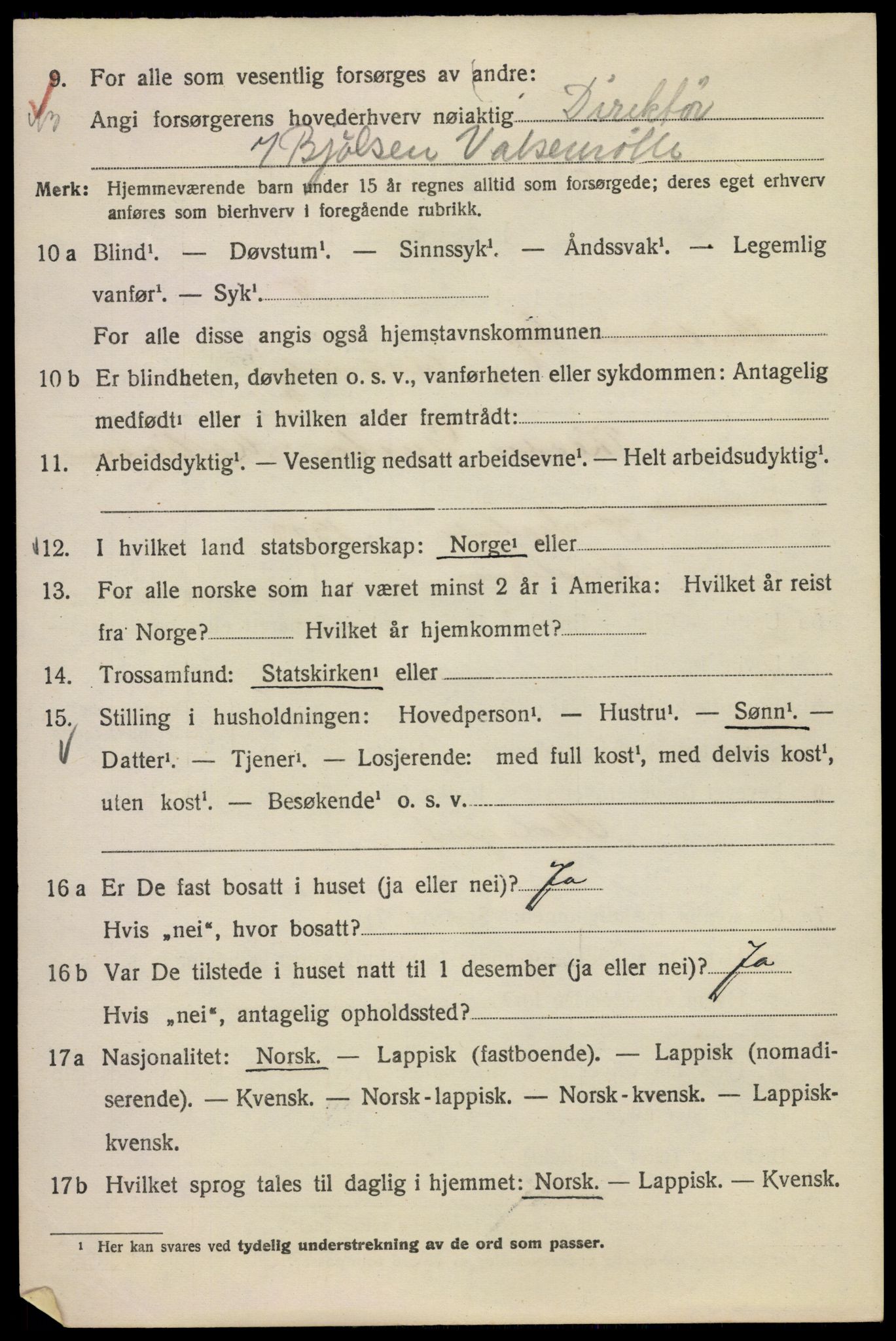 SAO, Folketelling 1920 for 0301 Kristiania kjøpstad, 1920, s. 596998