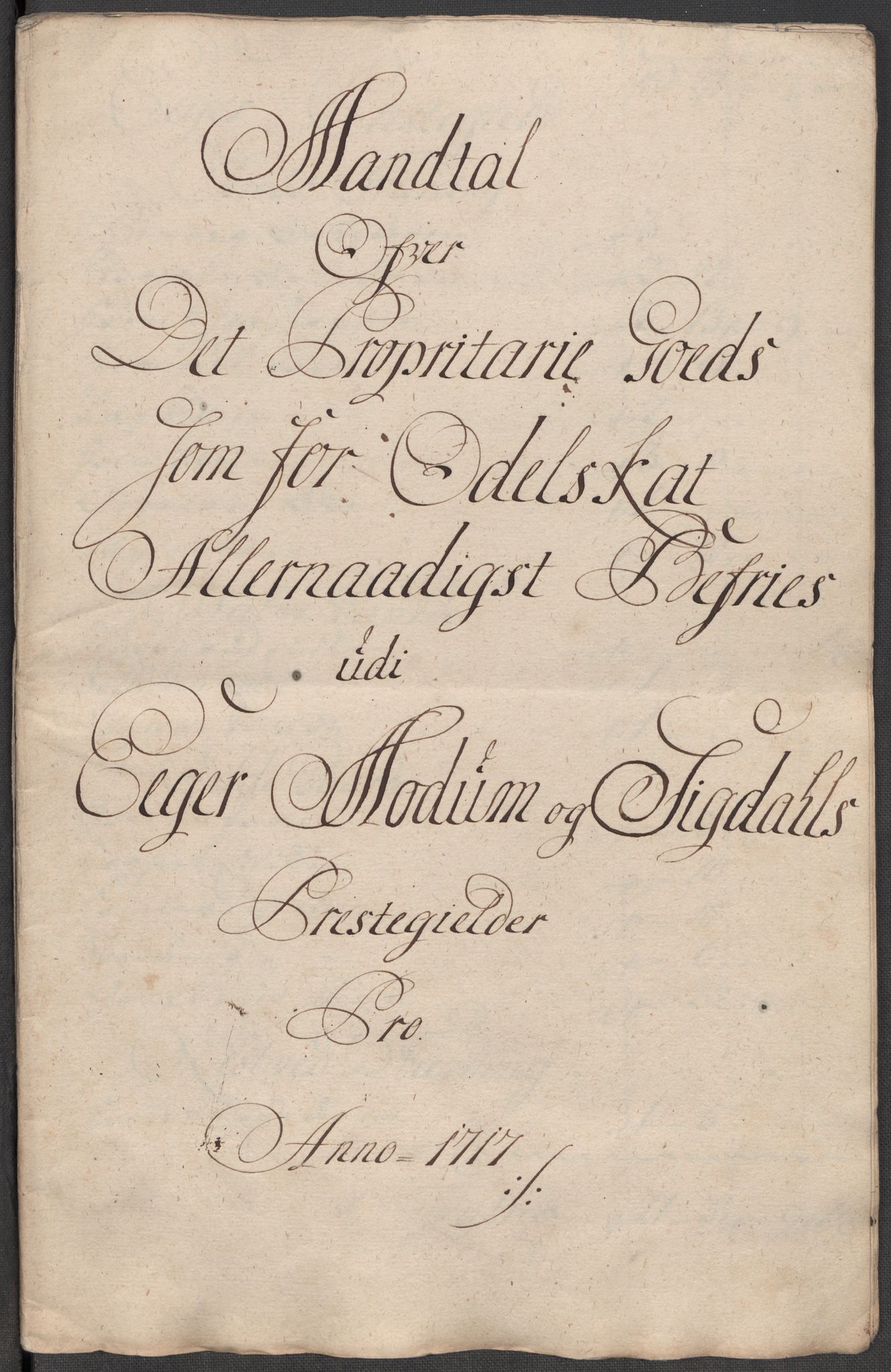 Rentekammeret inntil 1814, Reviderte regnskaper, Fogderegnskap, RA/EA-4092/R31/L1711: Fogderegnskap Hurum, Røyken, Eiker, Lier og Buskerud, 1717, s. 351