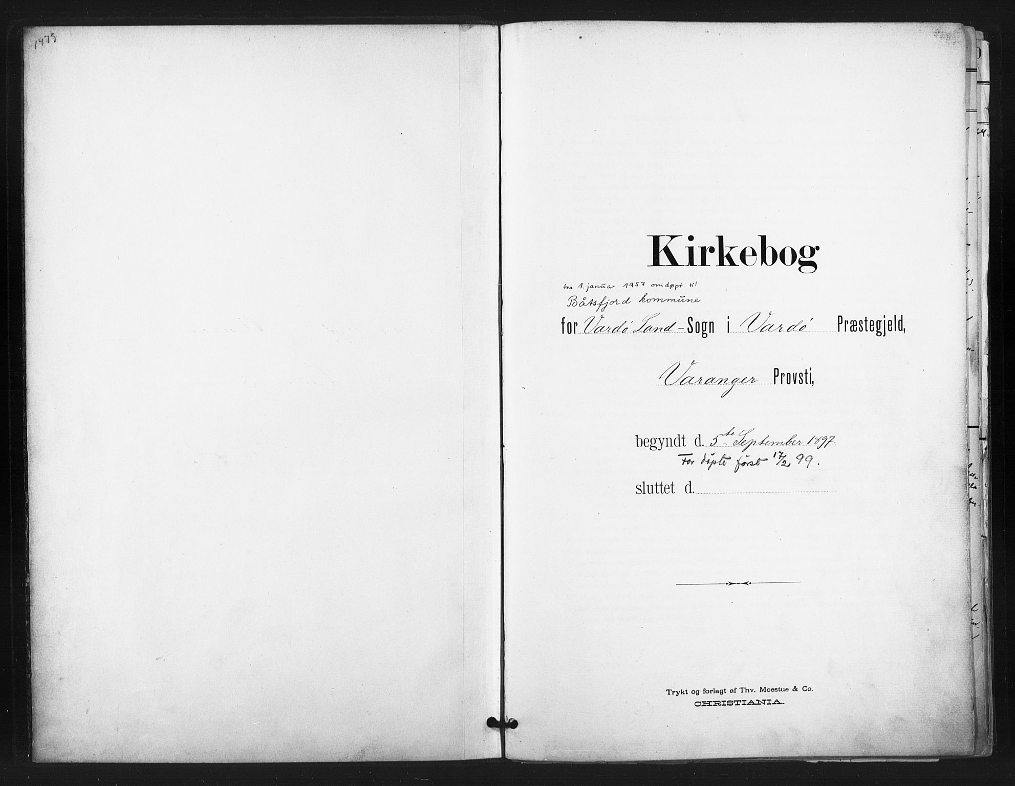 Vardø sokneprestkontor, SATØ/S-1332/H/Ha/L0011kirke: Ministerialbok nr. 11, 1897-1911