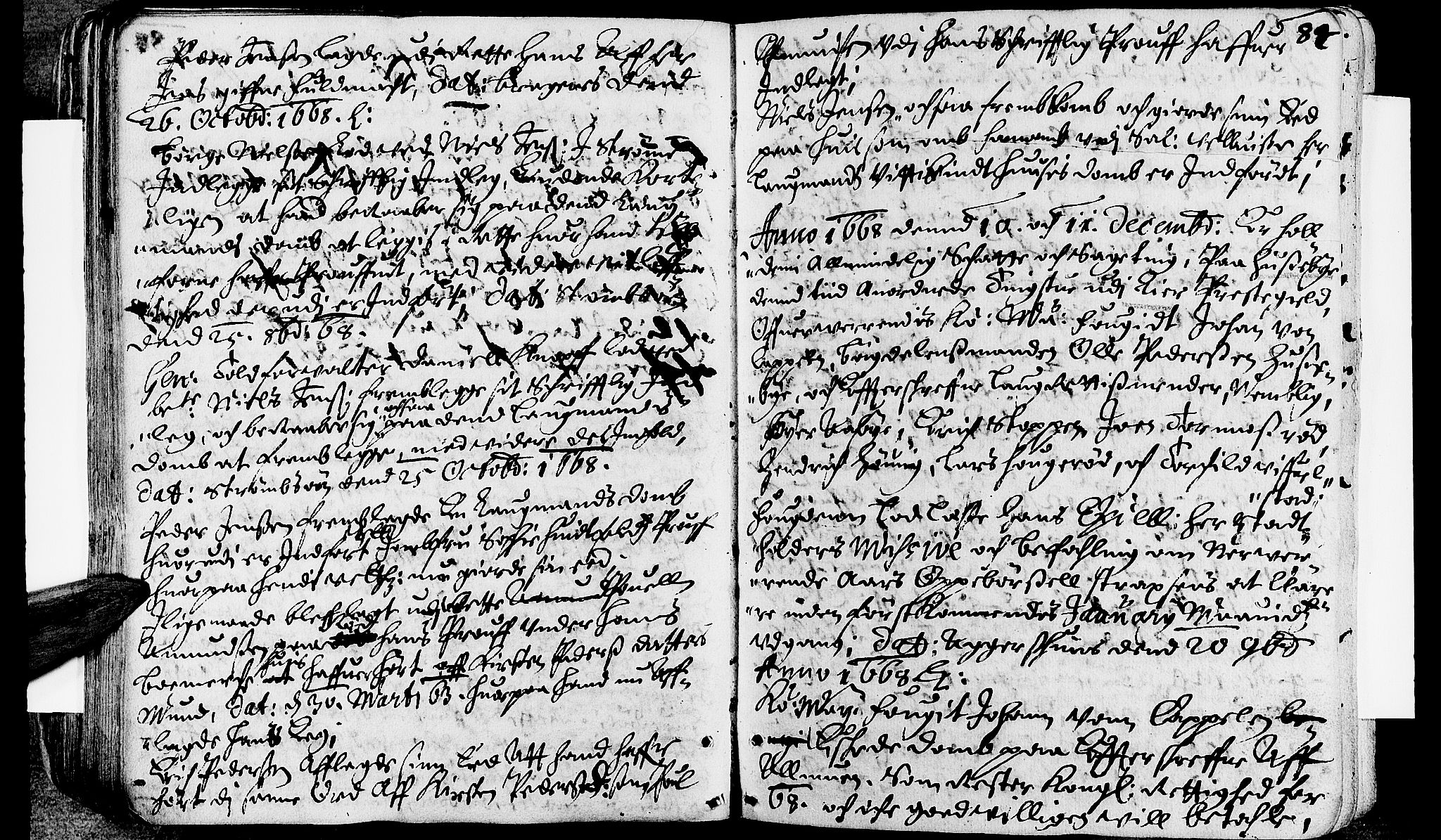 Lier, Røyken og Hurum sorenskriveri, SAKO/A-89/F/Fa/L0009: Tingbok, 1668, s. 84