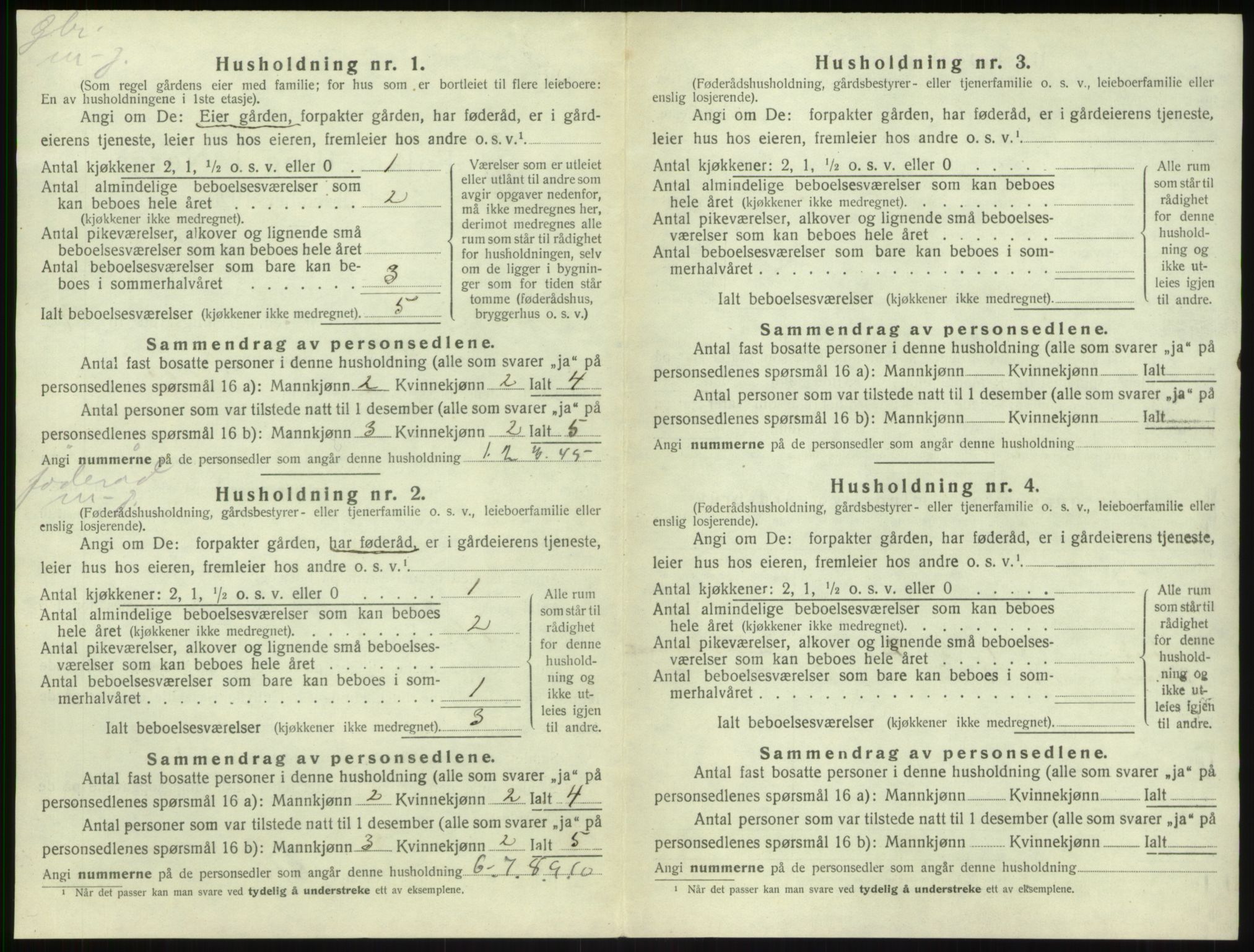 SAB, Folketelling 1920 for 1420 Sogndal herred, 1920, s. 785