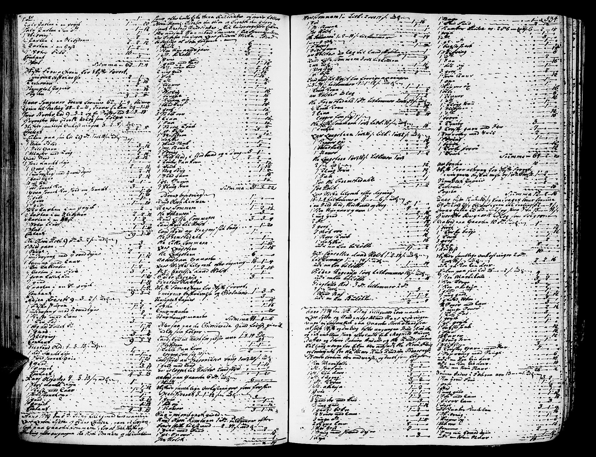 Romsdal sorenskriveri, SAT/A-4149/1/3/3A/L0007: Skifteprotokoll, 1740-1751, s. 533b-534a